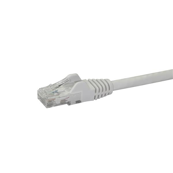 StarTech.com 10m CAT6 Ethernet Cable, 10 Gigabit Snagless RJ45 650MHz 100W PoE Patch Cord, CAT 6 10GbE UTP Network Cable w/Strain Relief, White, Wiring is UL Certified/TIA - Category 6 - 24AWG (N6PATC10MWH)
