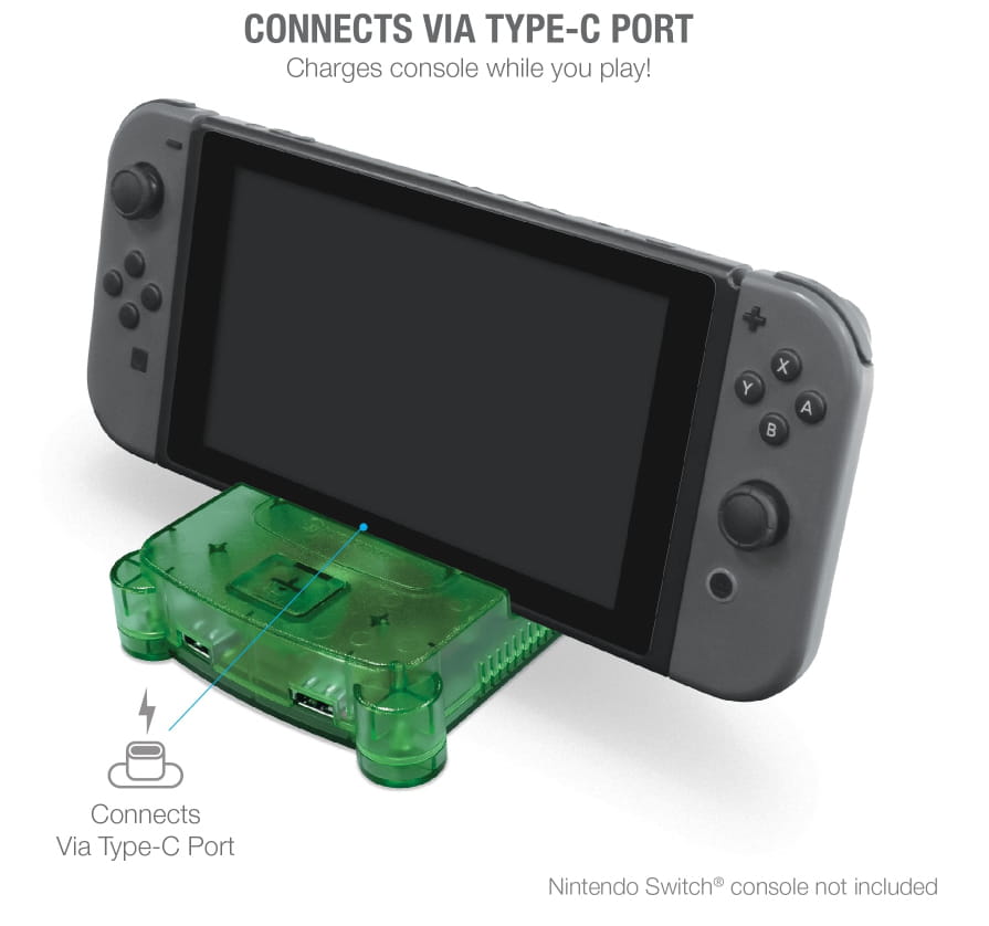 Hyperkin RetroN S64, Andockstation, Nintendo Switch, Grün, Aktivität, Switch / Switch Lite, 50,8 mm