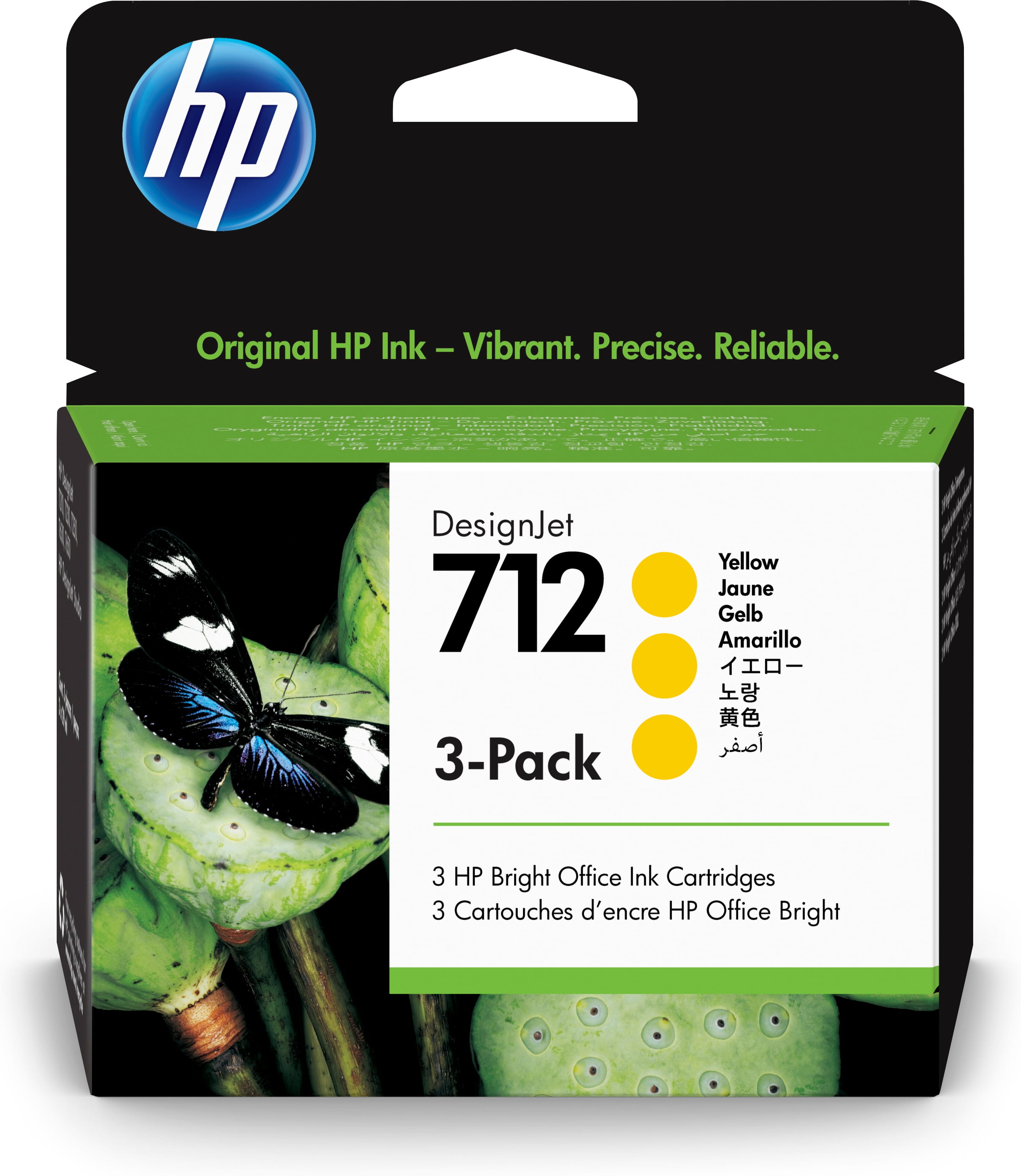 HP 712 - 3er-Pack - 29 ml - Gelb - original - DesignJet