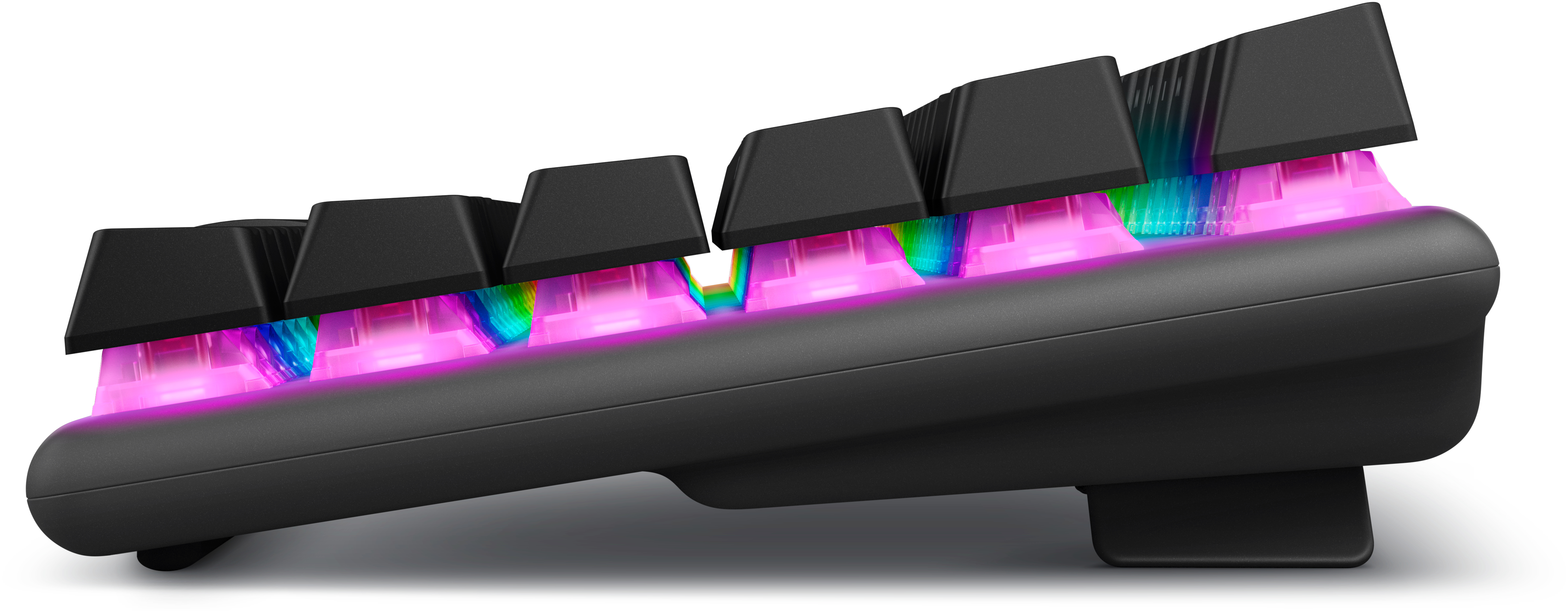 Dell Alienware Pro Wireless Gaming Keyboard - Tastatur - 75% - compact TKL - AlienFX Per-Key RGB / 16,8 Millionen Farben - kabellos - 2.4 GHz, Bluetooth 5.1, USB - QWERTY - USA - Tastenschalter: Alienware lineare mechanische Switches (Hotswap-fähig)