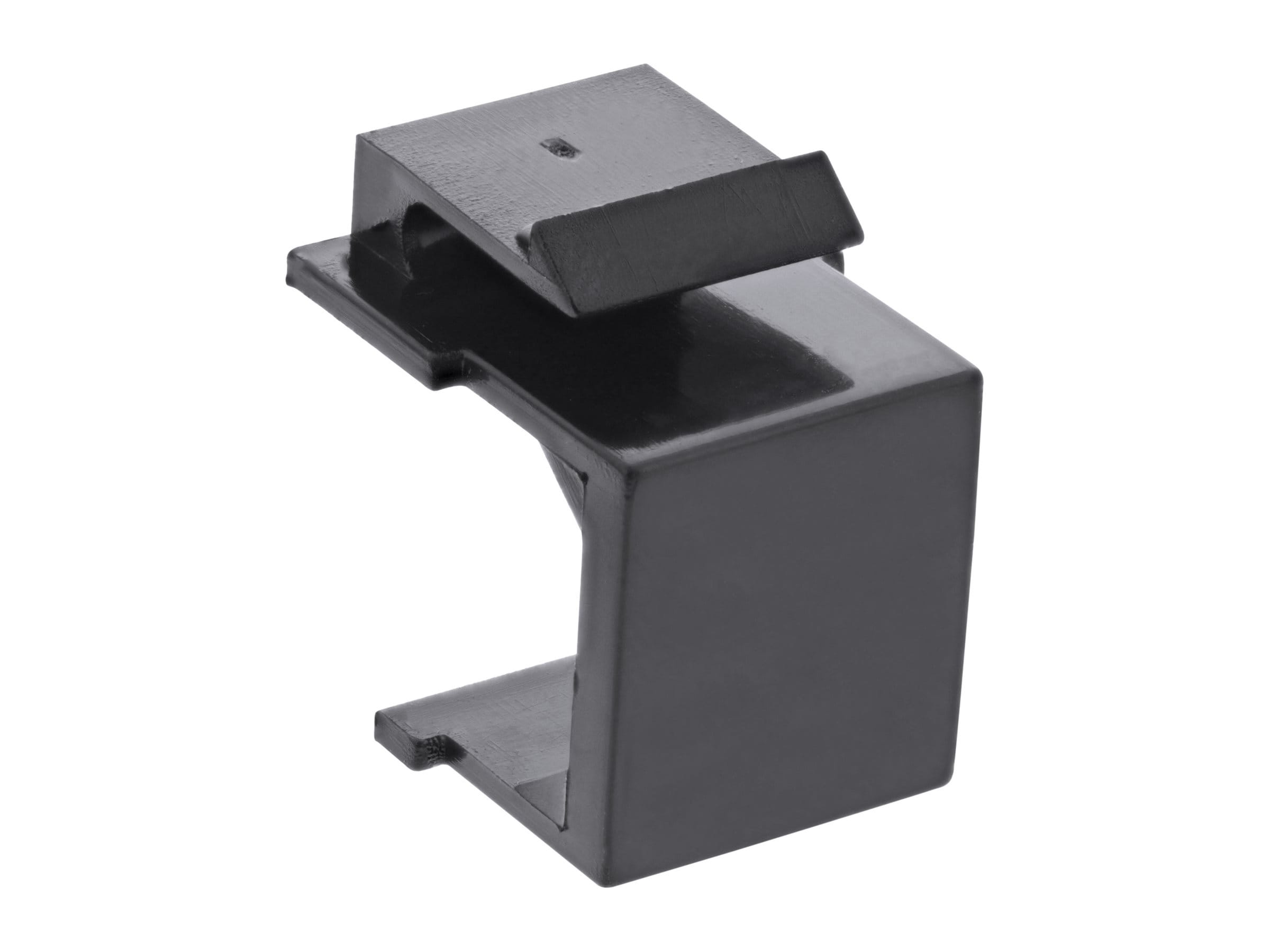 InLine Keystone SNAP-In Blindabdeckung für Modul Steckplatz - schwarz 10er Pack