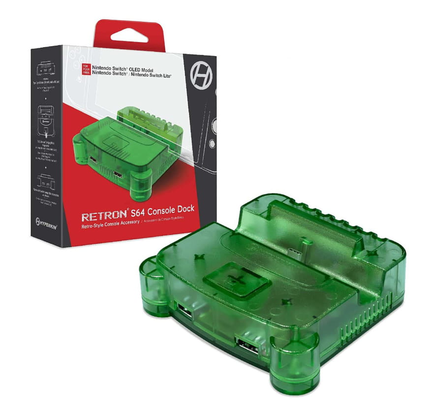 Hyperkin RetroN S64, Andockstation, Nintendo Switch, Grün, Aktivität, Switch / Switch Lite, 50,8 mm