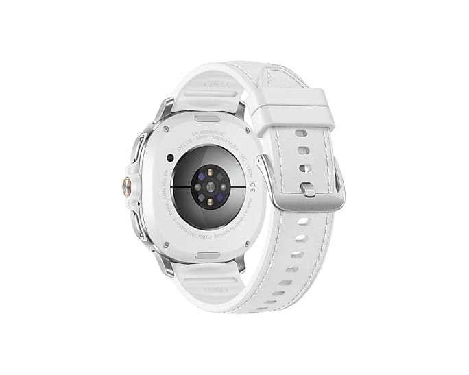 Samsung Galaxy Watch8 Classic - 46 mm - intelligente Uhr mit Hybridband - Hybrid-Eco-Leder - Bandgröße: S/M/L - Anzeige 3.4 cm (1.34")