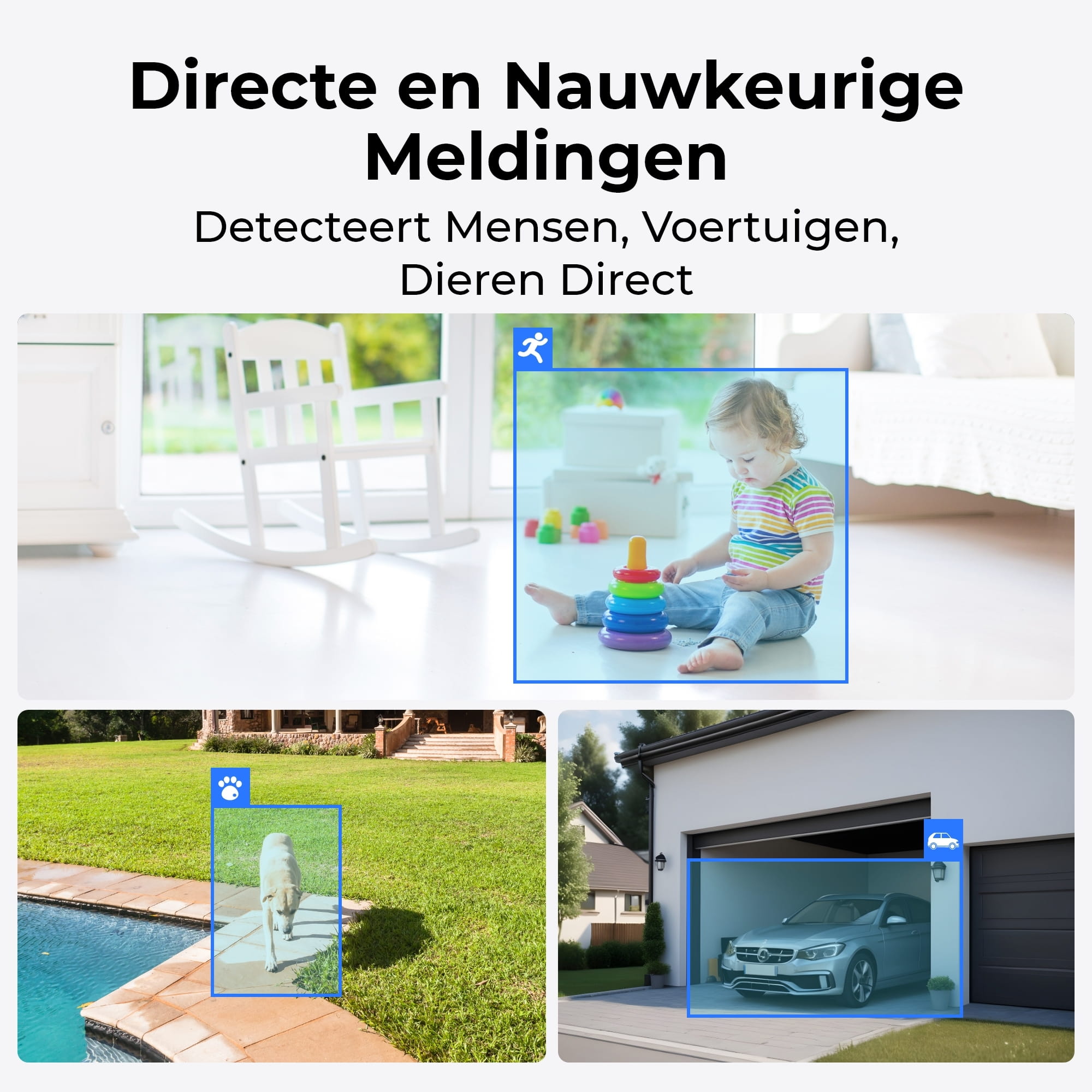 Reolink Argus Series B310, IP-Sicherheitskamera, Innen & Außen, Kabellos, Decke/Wand, Schwarz, Weiß, Patrone (Form)