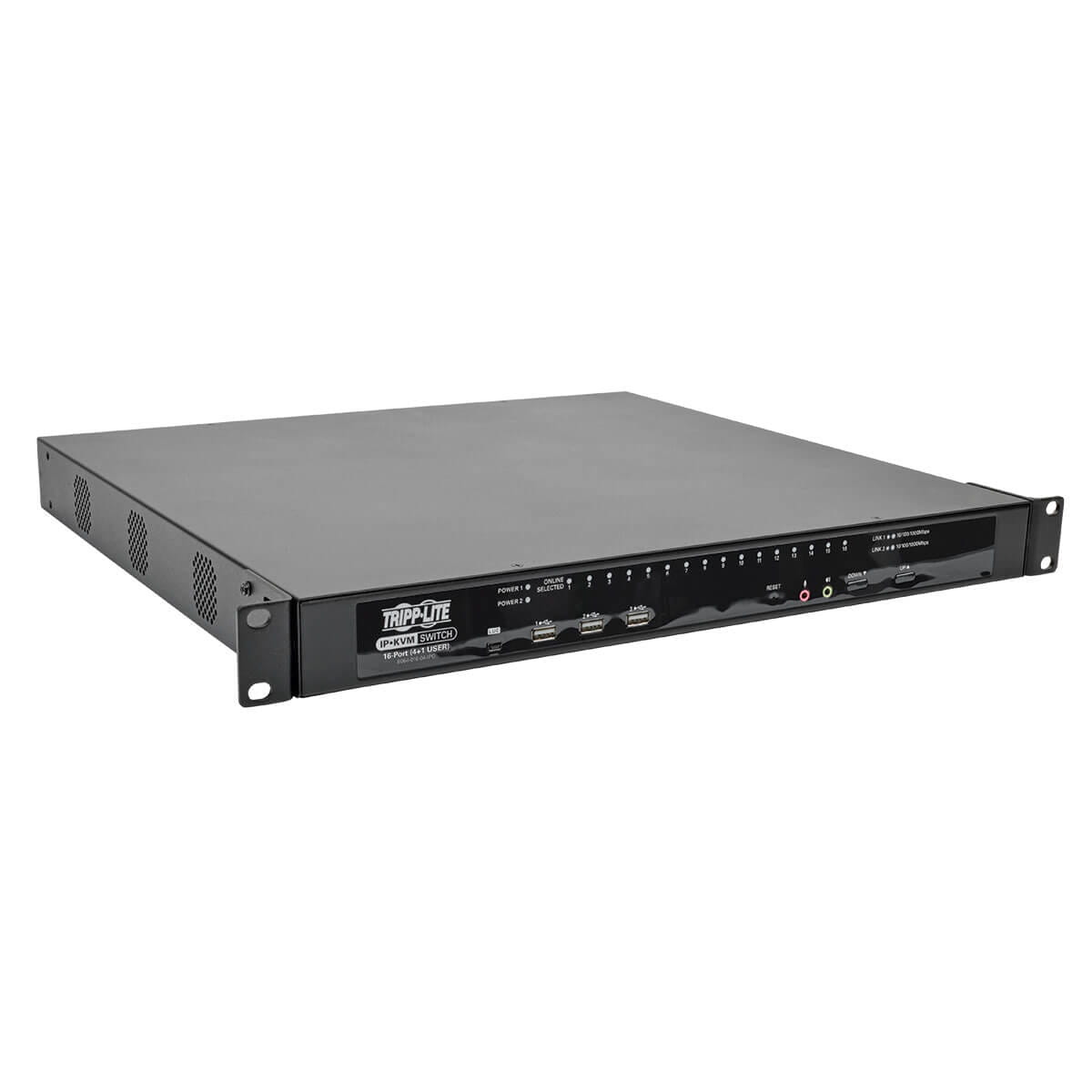 Tripp Eaton Tripp Lite series 16-Port KVM Switch Cat5 Over IP 1 Local 4 Remote User 1U TAA GSA