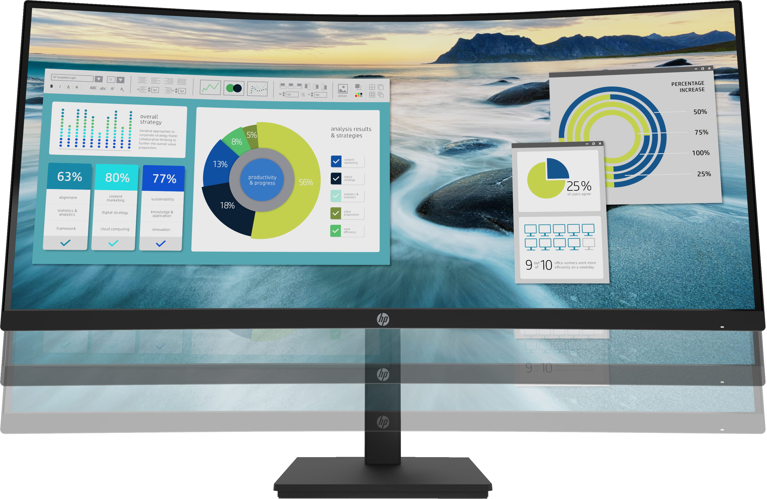 HP P34hc G4 - P-Series - LED-Monitor - gebogen - 86.36 cm (34")