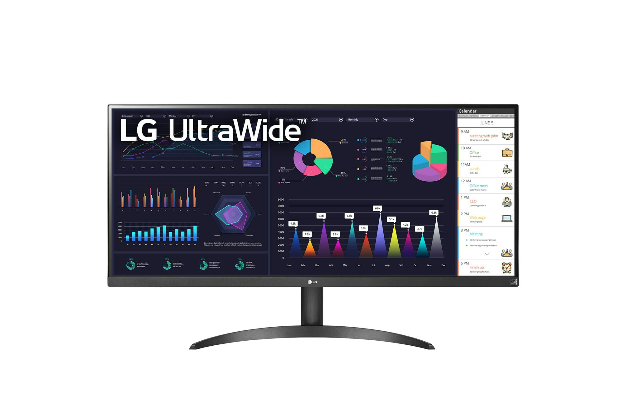 LG UltraWide 34WQ500-B - LED-Monitor - 86.7 cm (34")