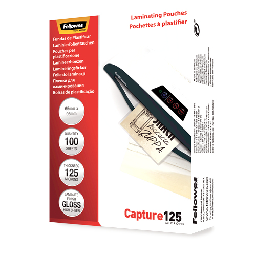 Fellowes Laminating Pouches Capture 125 micron