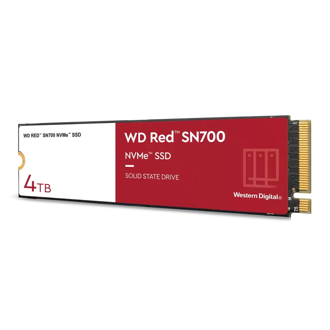 WD Red SN700 WDS400T1R0C - SSD - 4 TB - intern - M.2 2280 - PCIe 3.0 x4 (NVMe)
