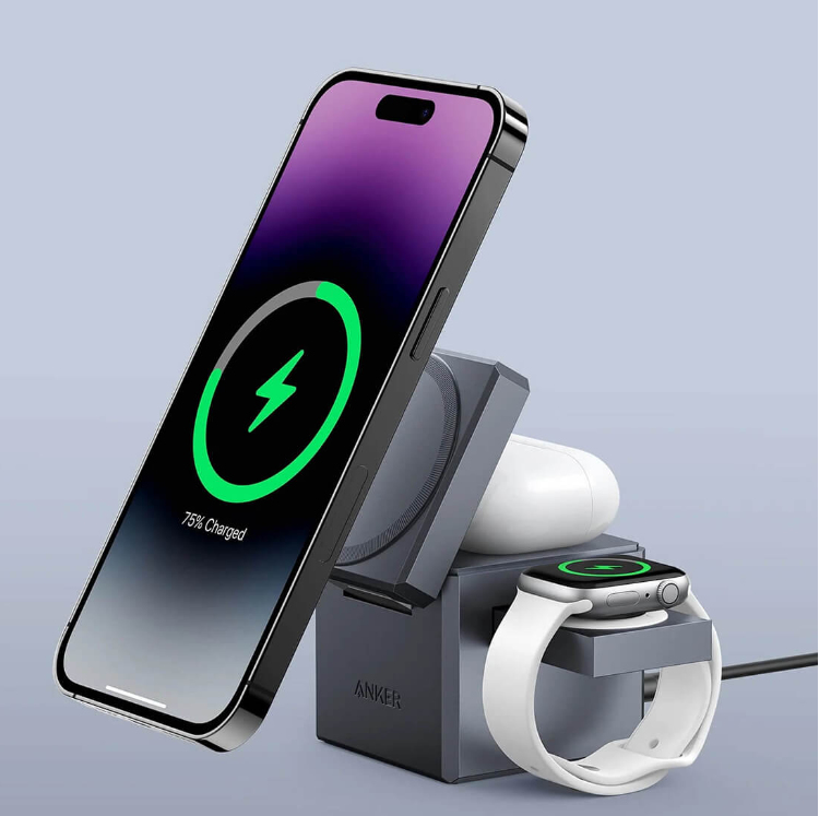 Anker Innovations Anker 3-in-1 Cube - Kabelloses Ladegerät - mit
