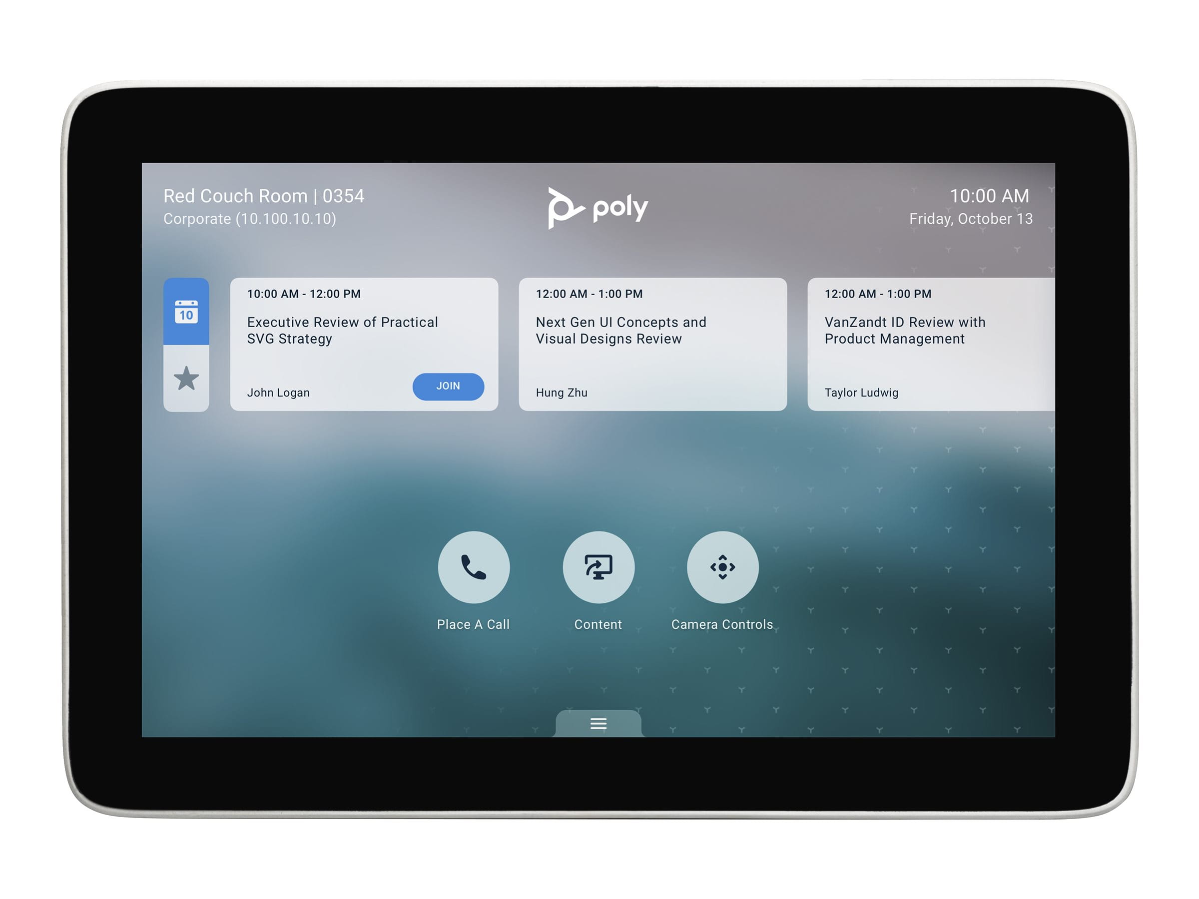 Poly TC8 - Touch Controller - Zoom Certified, Zertifiziert für Microsoft Teams