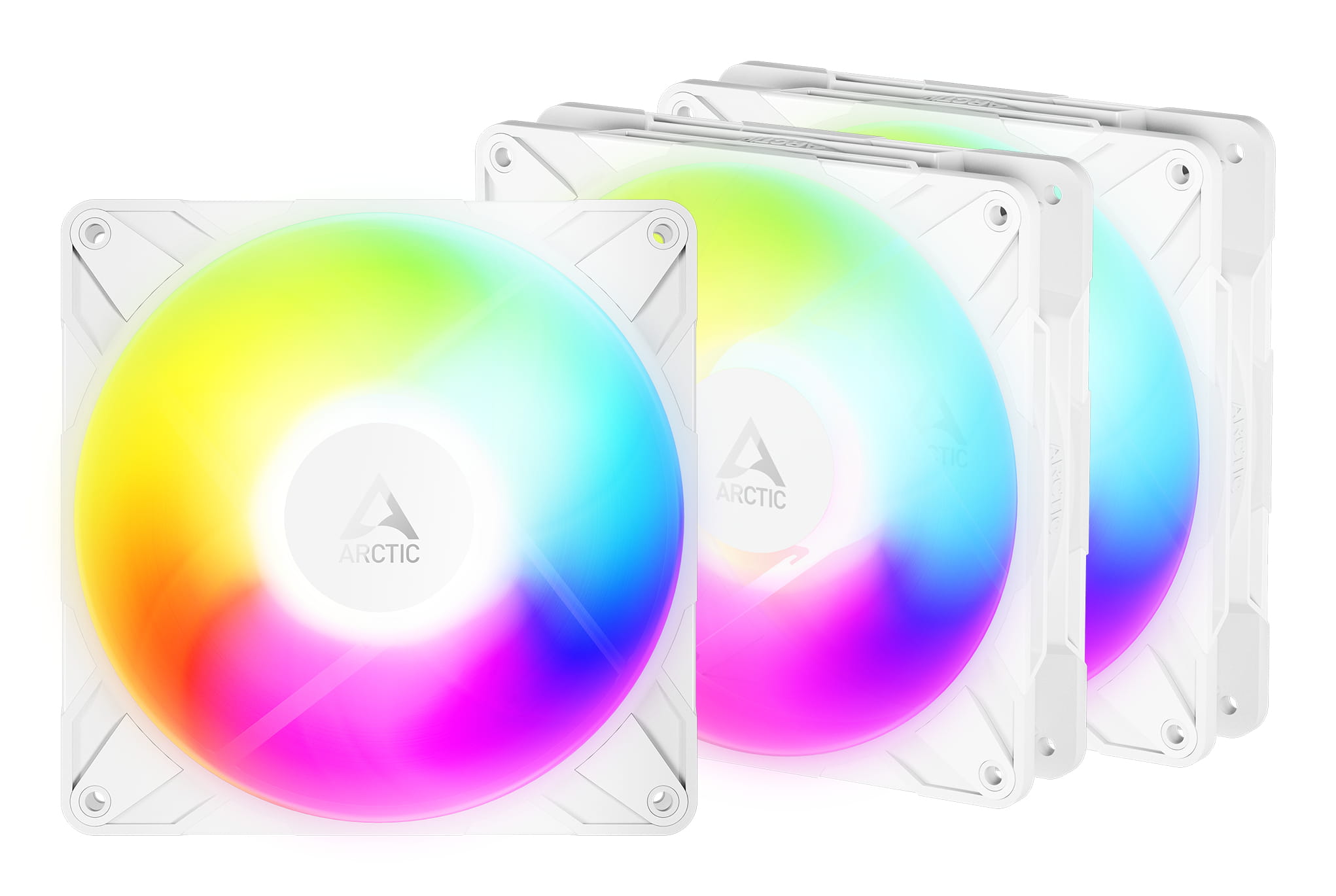 Arctic P14 Pro Reverse A-RGB - Gehäuselüfter - 140 mm - weiß (Packung mit 3)