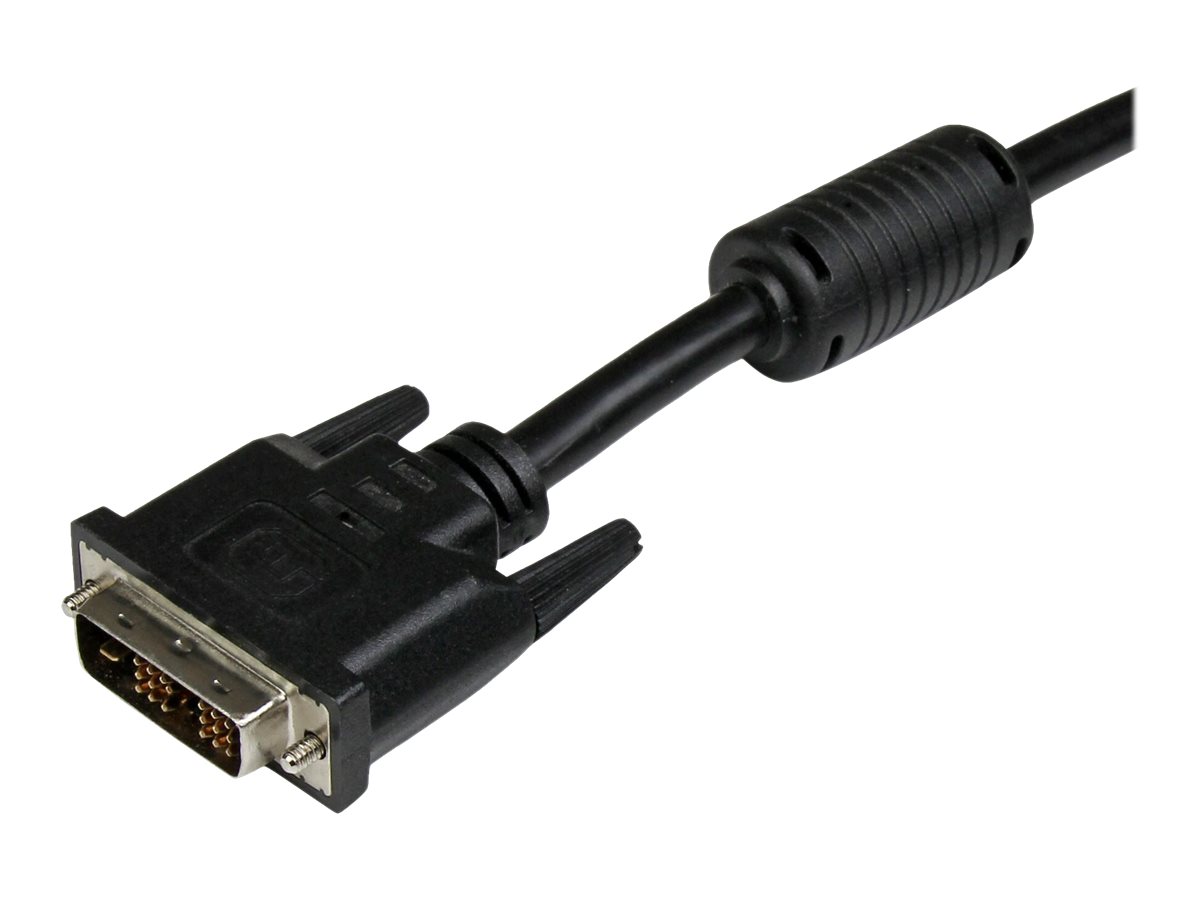 StarTech.com 3m DVI-D Single Link Kabel - St/St - DVI Monitorkabel - 1920x1200 - DVI Verbindungskabel/Anschlusskabel - Schwarz - DVI-Kabel - Single Link - DVI-D (M)