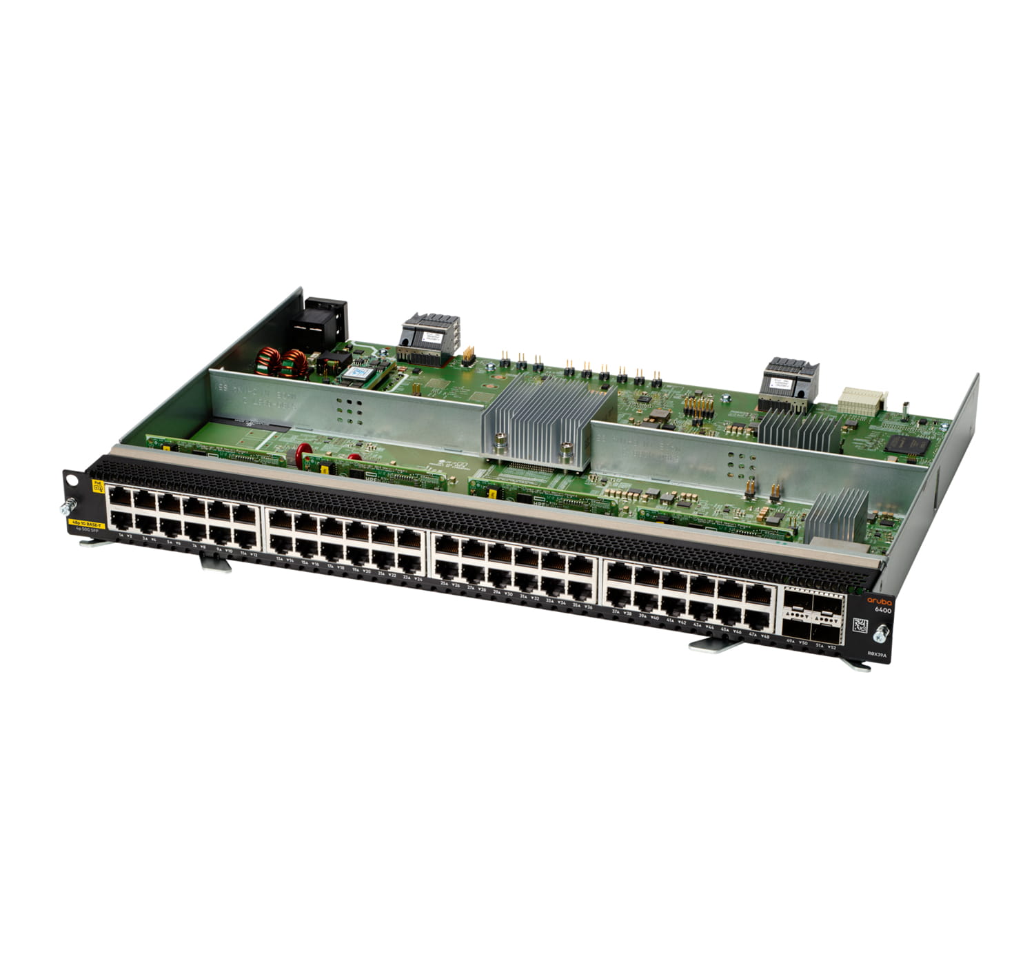 HPE Aruba Networking 6400 48-port 1GbE Class 4 PoE and 4-port SFP56 v2 Module - Switch - L3 - 48 x 10/100/1000 (PoE)