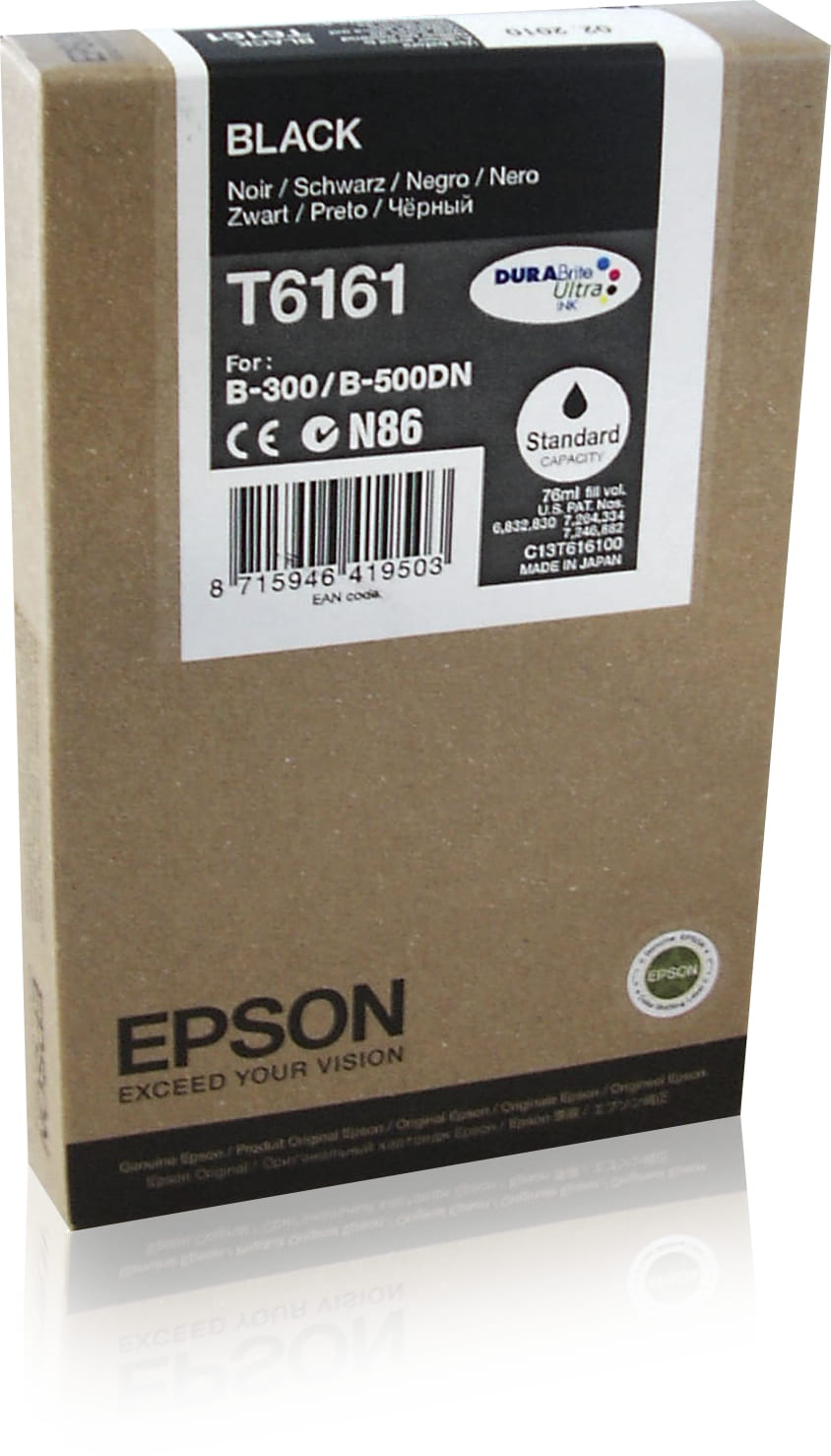 Epson T6161 - 76 ml - Schwarz - original - Tintenpatrone