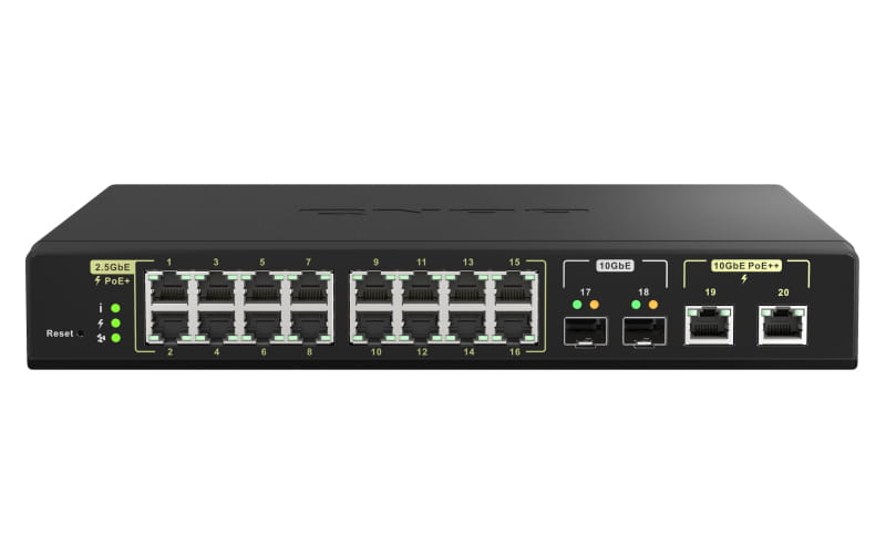 QNAP QSW-M2116P-2T2S - Switch - managed - 16 x 100/1000/2.5G (PoE+)