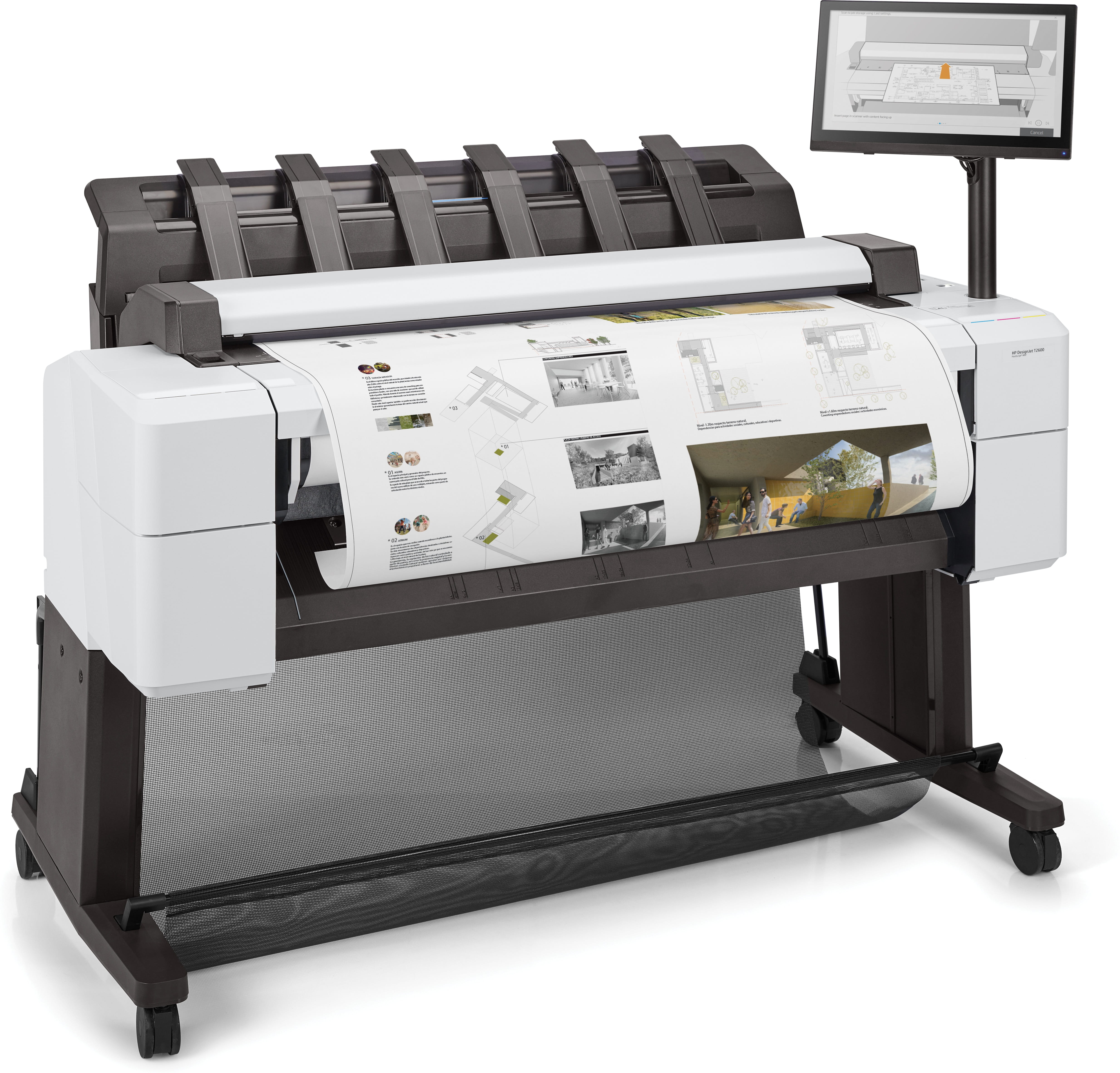 HP DesignJet T2600 PostScript - 914 mm (36") Multifunktionsdrucker - Farbe - Tintenstrahl - 914 x 8000 mm, 610 x 15000 mm (Original) HP DesignJet T2600 PostScript - 914 mm (36") Multifunktionsdrucker - Farbe - Tintenstrahl - 914 x 8000 mm, 610 x 15000 mm (Original)