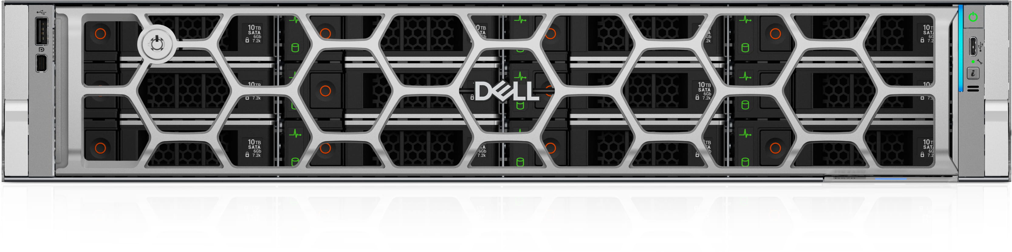 Dell PowerEdge R570 - 2U - 1-Weg - 1 x Xeon 6507P / 3.5 GHz - RAM 32 GB - SAS - Hot-Swap 6.4 cm (2.5")