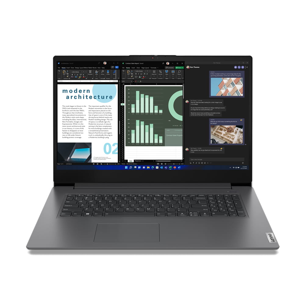 Lenovo V17 G4 IRU 83A2 - 180°-Scharnierdesign - Intel Core i7 13620H / 2.4 GHz - Win 11 Pro - UHD Graphics - 16 GB RAM - 512 GB SSD NVMe - 43.9 cm (17.3")