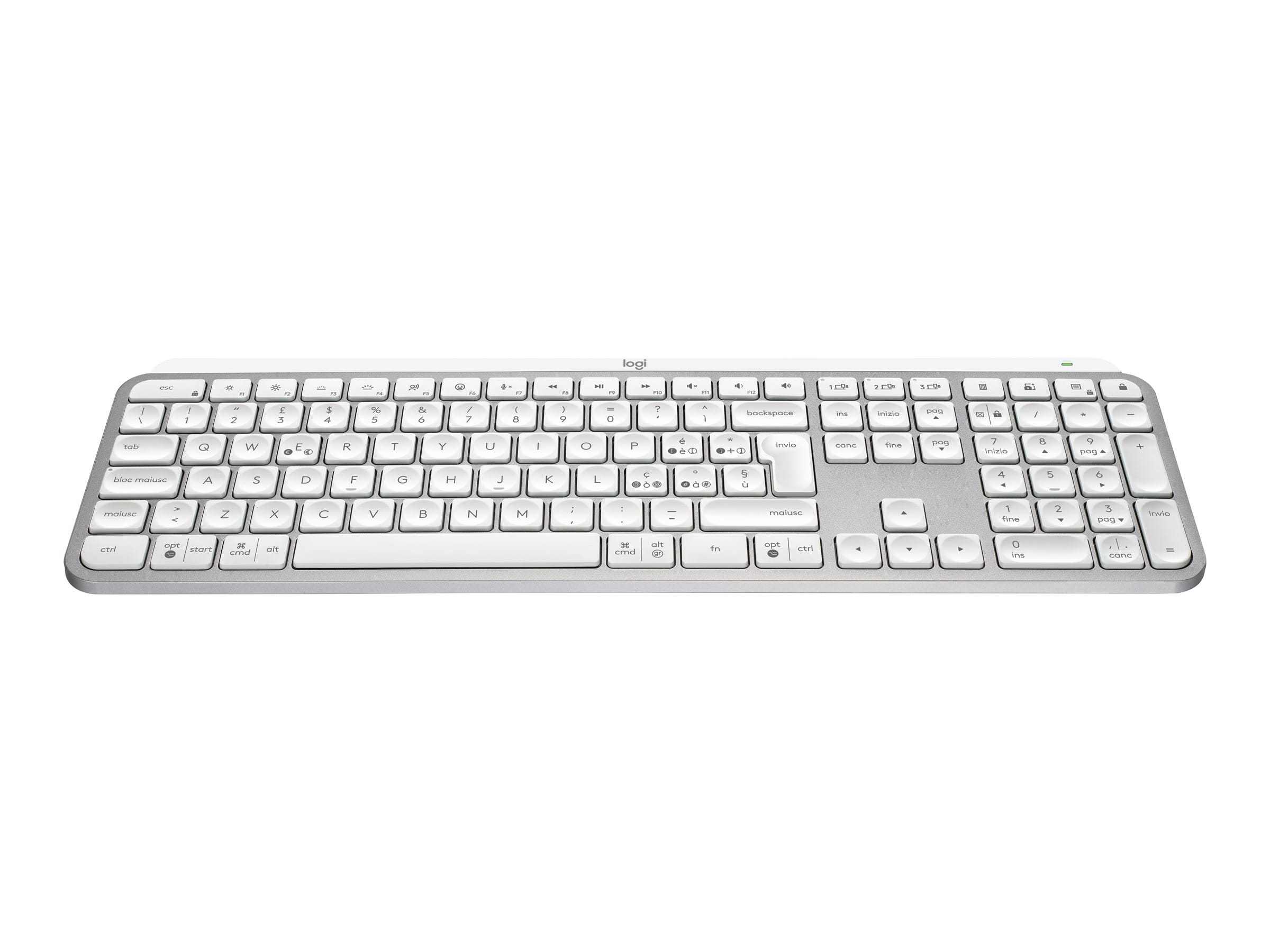 Logitech MX Keys S - Tastatur - hinterleuchtet - kabellos - Bluetooth LE - QWERTY - Nordisch (Dänisch/Finnisch/Norwegisch/Schwedisch)