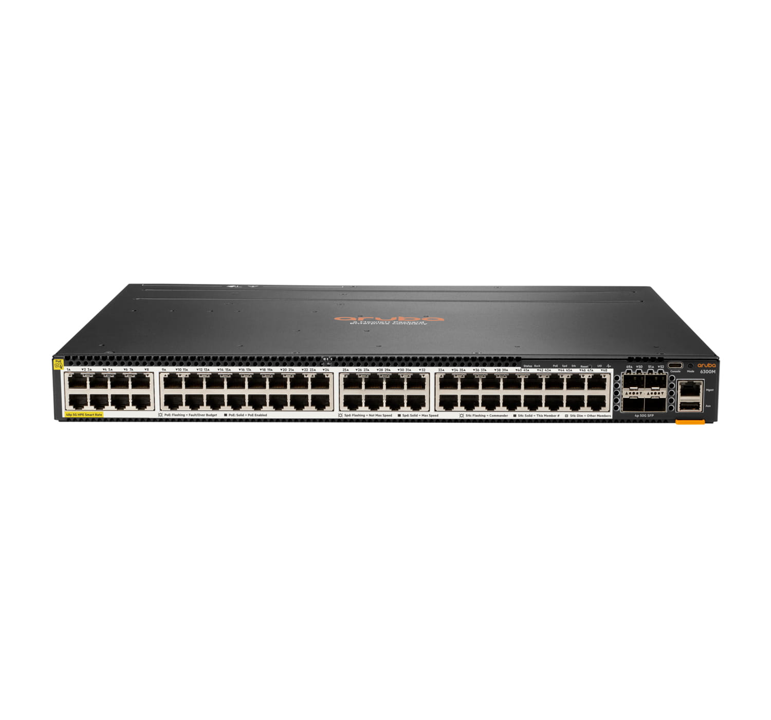 HPE Aruba Networking 6300M - Switch - L3 - managed - 48 x 100/1000/2.5G/5G (PoE+)