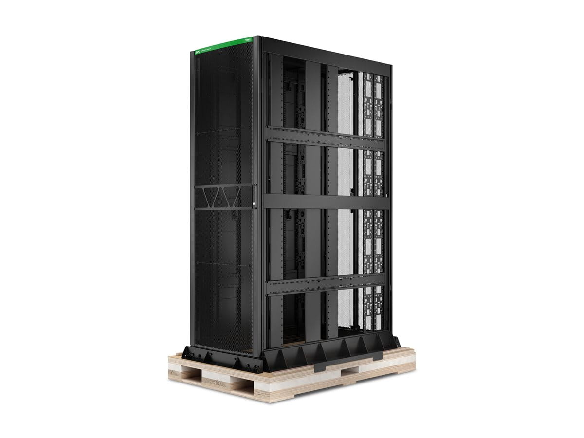 APC NetShelter SX Advanced - Schrank Netzwerkschrank - bodenstehend - Schwarz - 48U - 48.3 cm (19")