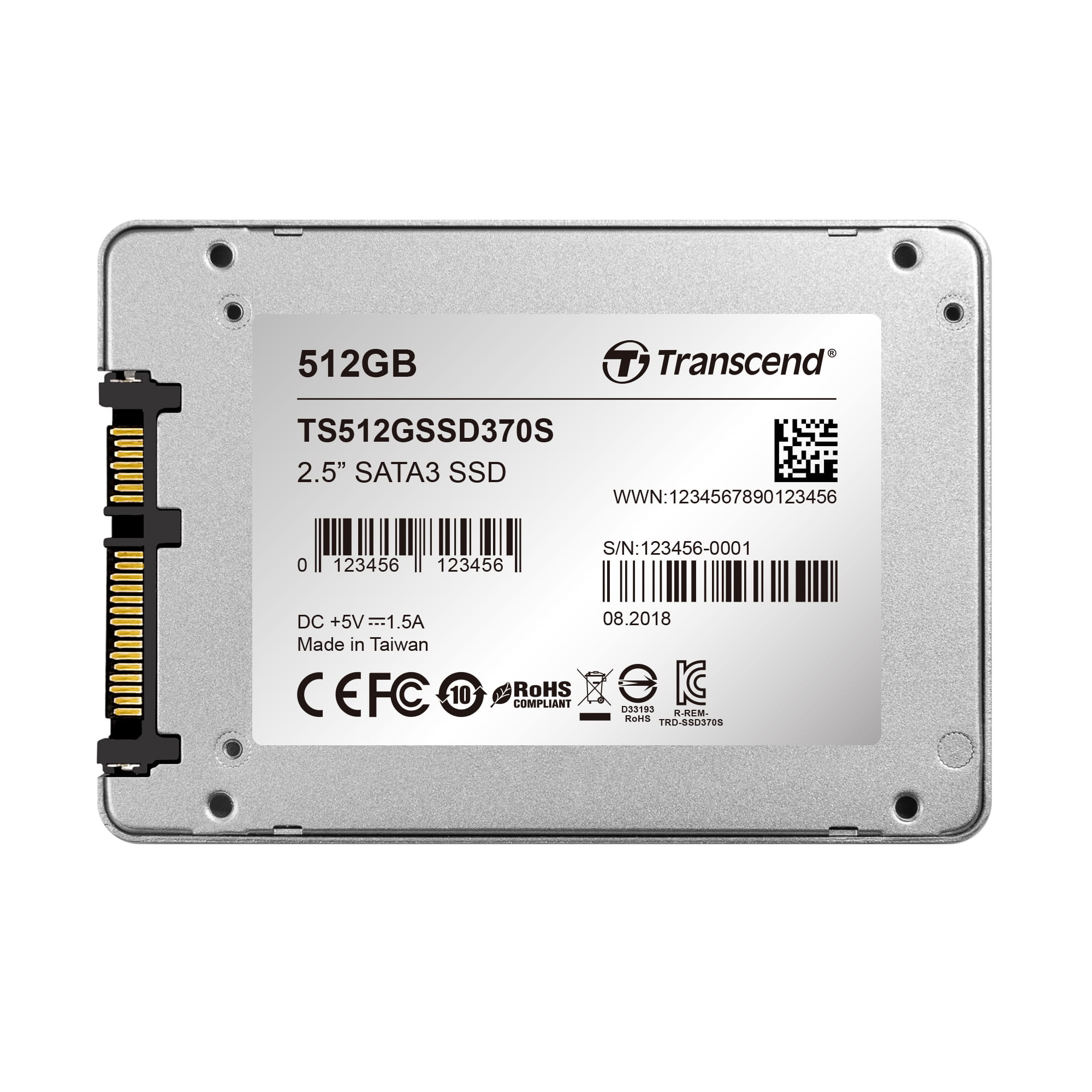 Transcend SSD370S - SSD - 512 GB - intern - 2.5" (6.4 cm)