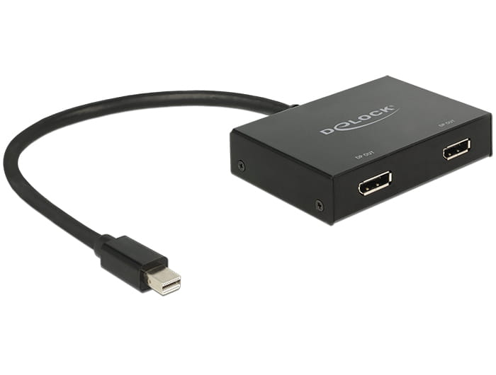 Delock Displayport 1.2 Splitter 1 x mini Displayport