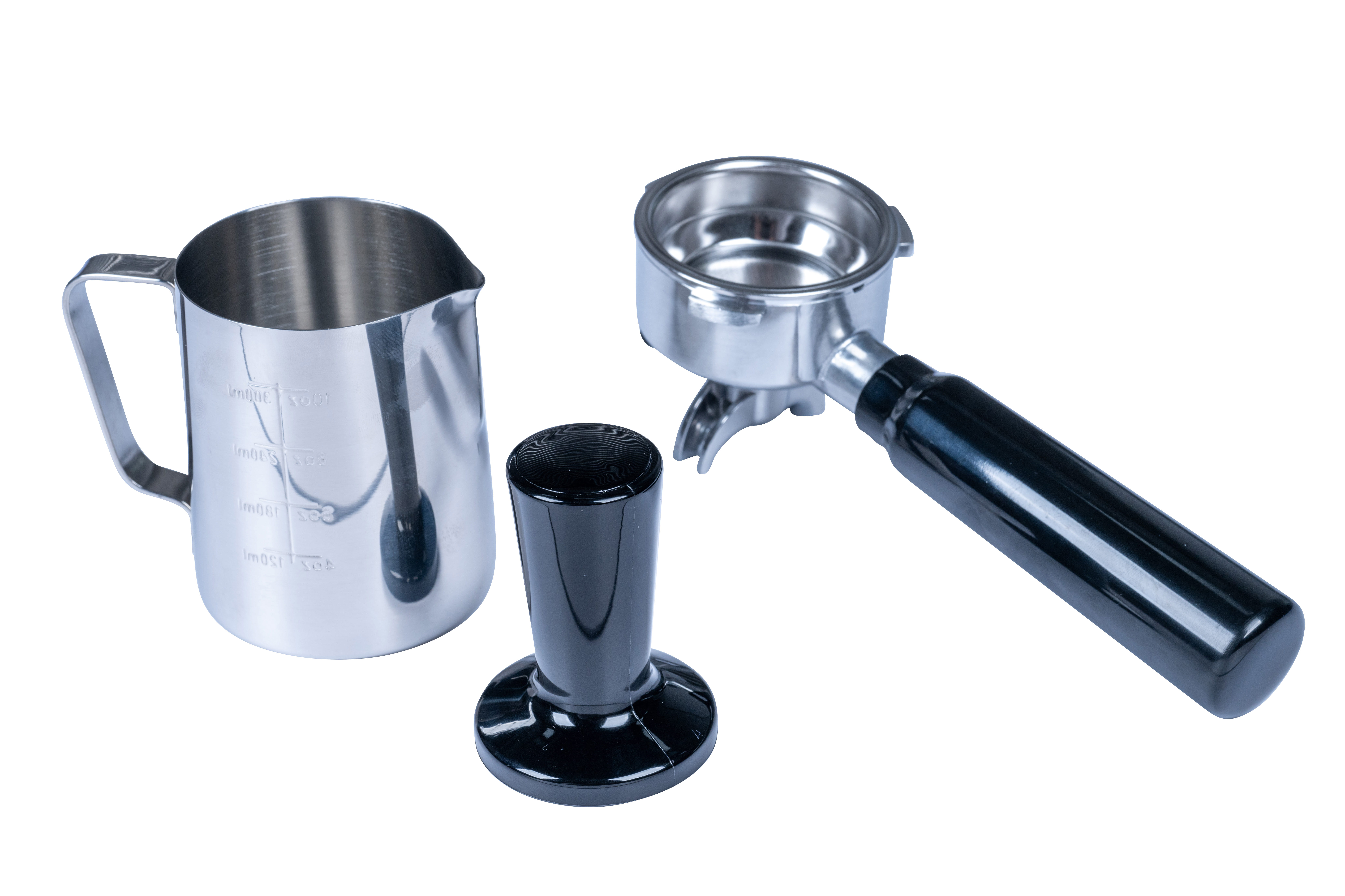Tornado 20 Bar Siebträger-Kaffeemaschine TCM5431-GS. Ein Kraftpaket an Präzision und Innovation. Mit einer Kapazität von 270 Bohnen und einem 2,3-Liter-Wassertank, Espressomaschine, 2,3 l, Kaffeebohnen, Gemahlener Kaffee, Eingebautes Mahlwerk, Silber