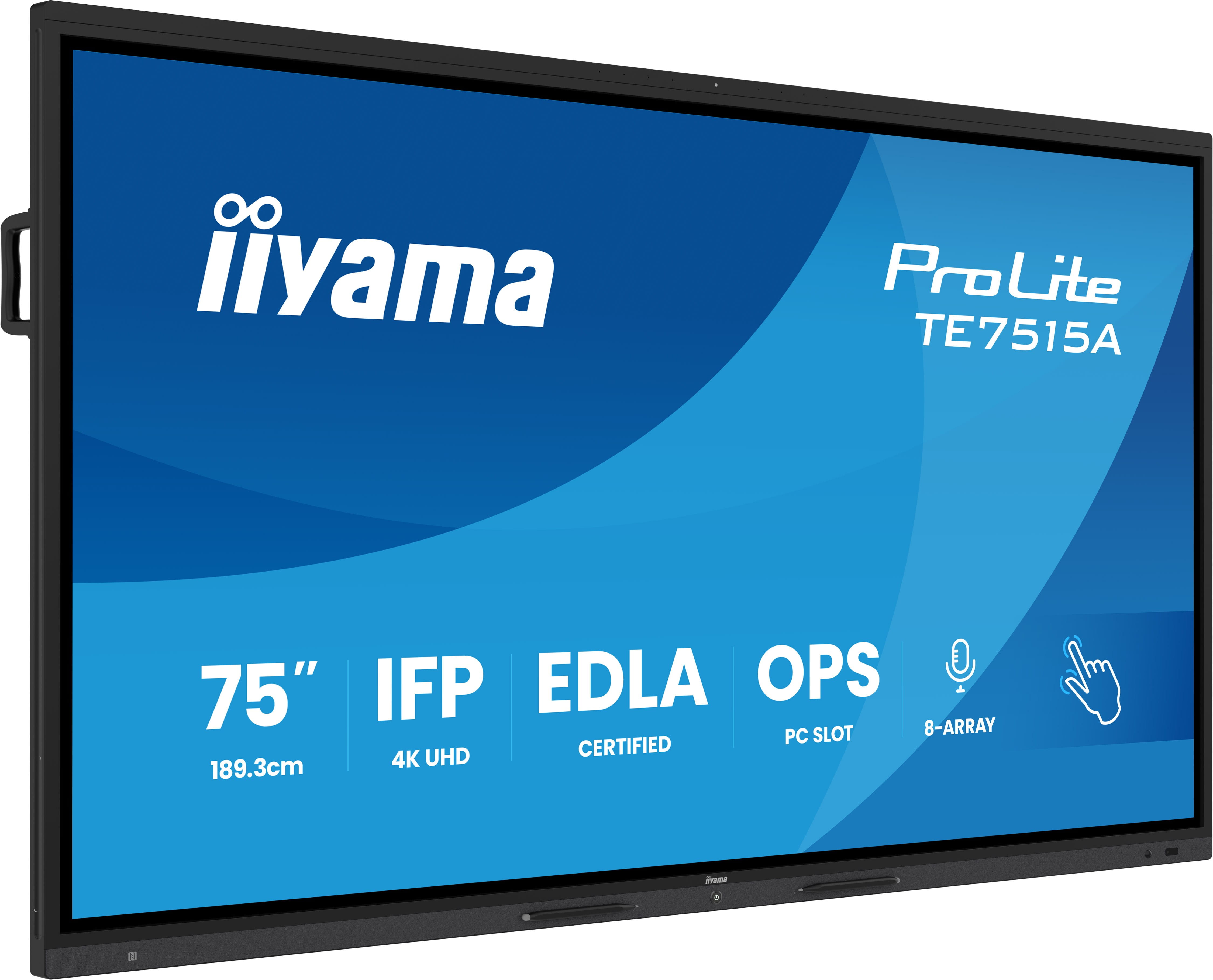 Iiyama ProLite TE7515A-B2AG - 189.3 cm (75") Diagonalklasse LCD-Display mit LED-Hintergrundbeleuchtung - interaktive Digital Signage - mit Touchscreen (Multi-Touch)