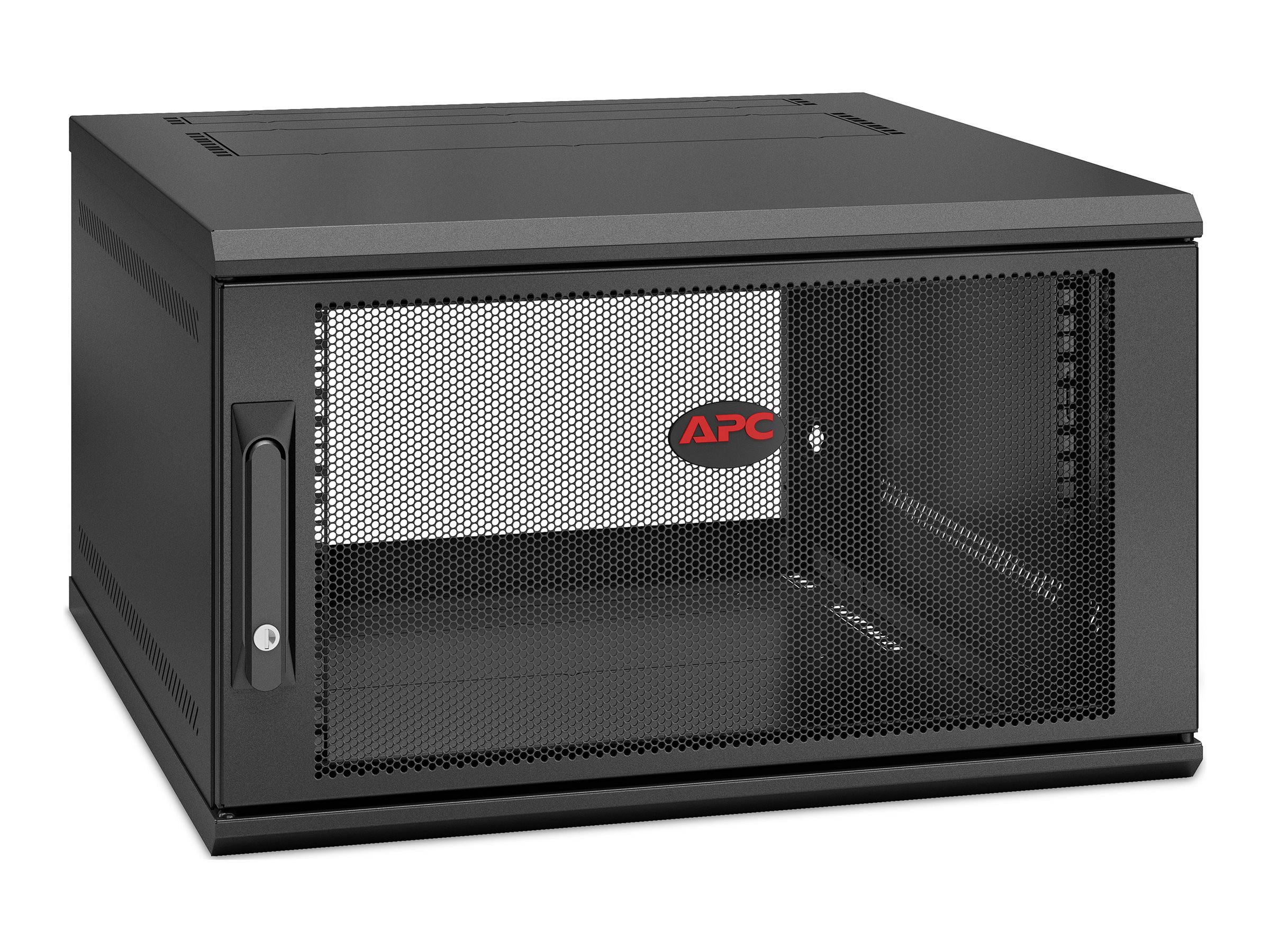 APC NetShelter WX AR106SH6 - Gehäuse - geeignet für Wandmontage - Schwarz - 6U - 48.3 cm (19")