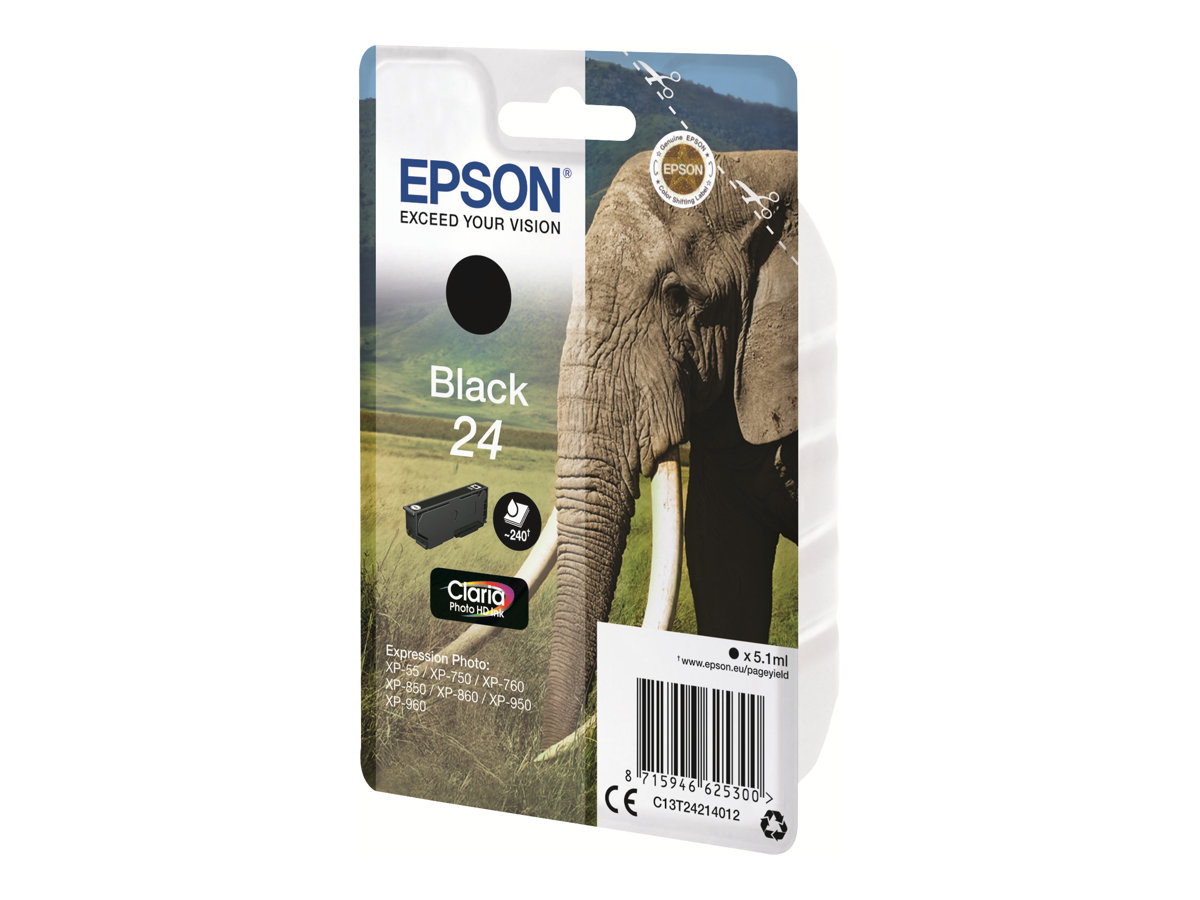 Epson 24 - 5.1 ml - Schwarz - Original - Tintenpatrone