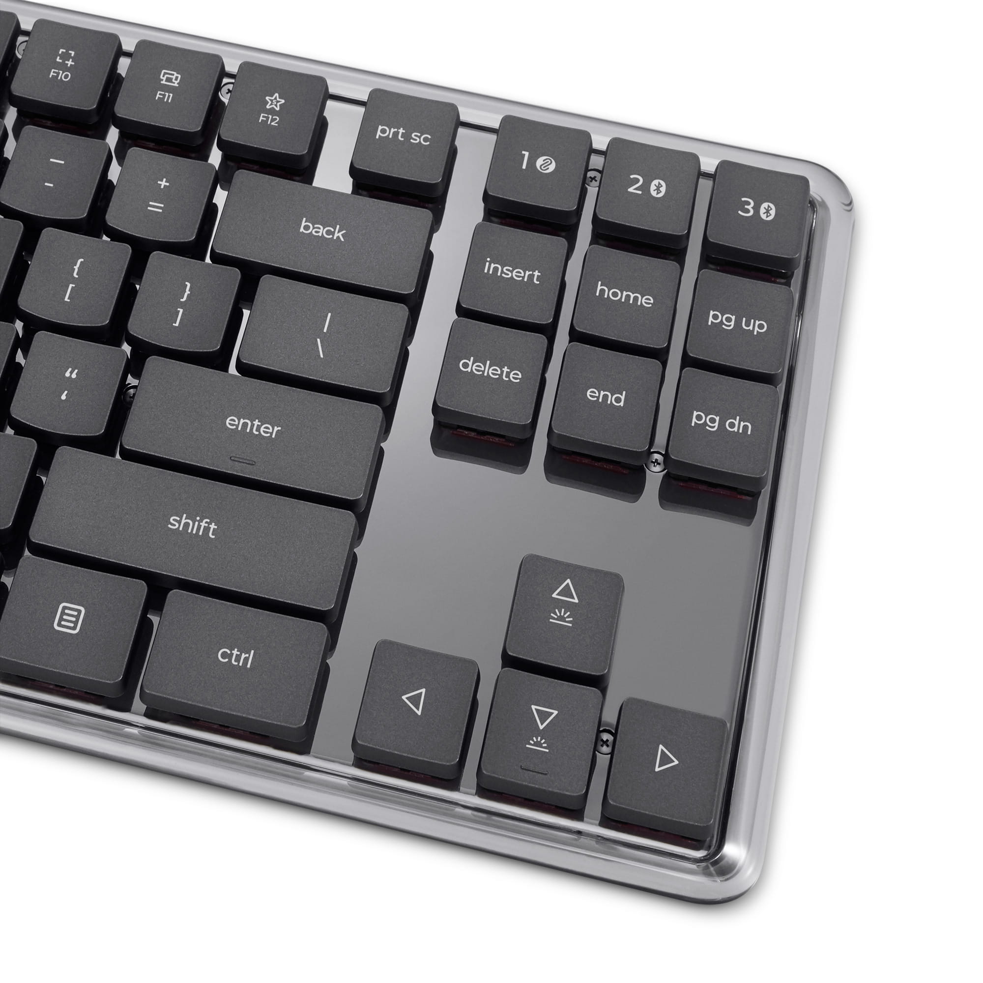 Lenovo 4Y41V37355, Tenkeyless (80 - 87 %), Verkabelt & Kabellos, USB + RF Wireless + Bluetooth, Optischer Schlüsselschalter, LED, Grau