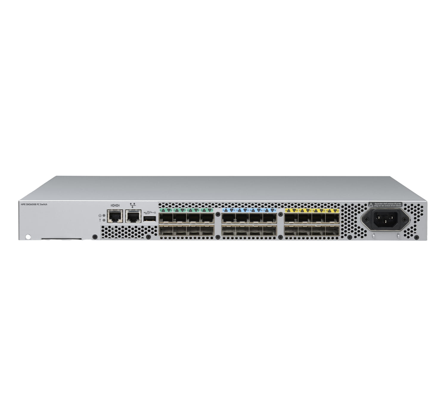 HPE SN3600B 32Gb 24-port/8-port Active Fibre Channel Switch - Switch - managed - 8 x 32Gb Fibre Channel SFP28 + 16 x 32Gb Fibre Channel SFP28 Ports on Demand (POD)