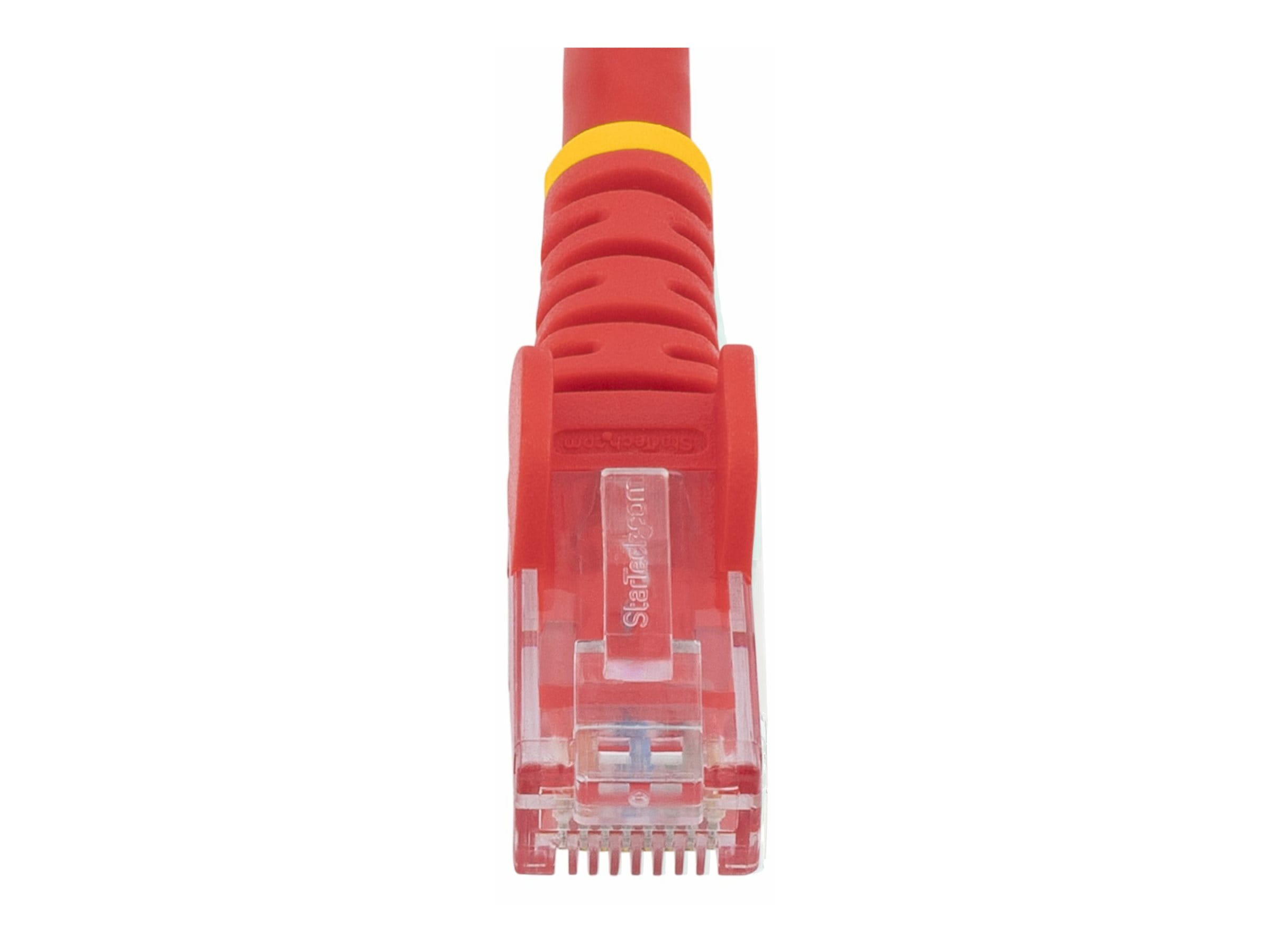 StarTech.com Startech 7m CAT6 Ethernet Cable, 10 Gigabit Snagless RJ45 650MHz 100W PoE Patch Cord, CAT 6 10GbE UTP Network Cable w/Strain Relief, Red, Wiring is UL Certified/TIA - Category 6 - 24AWG (N6PATC7MRD)