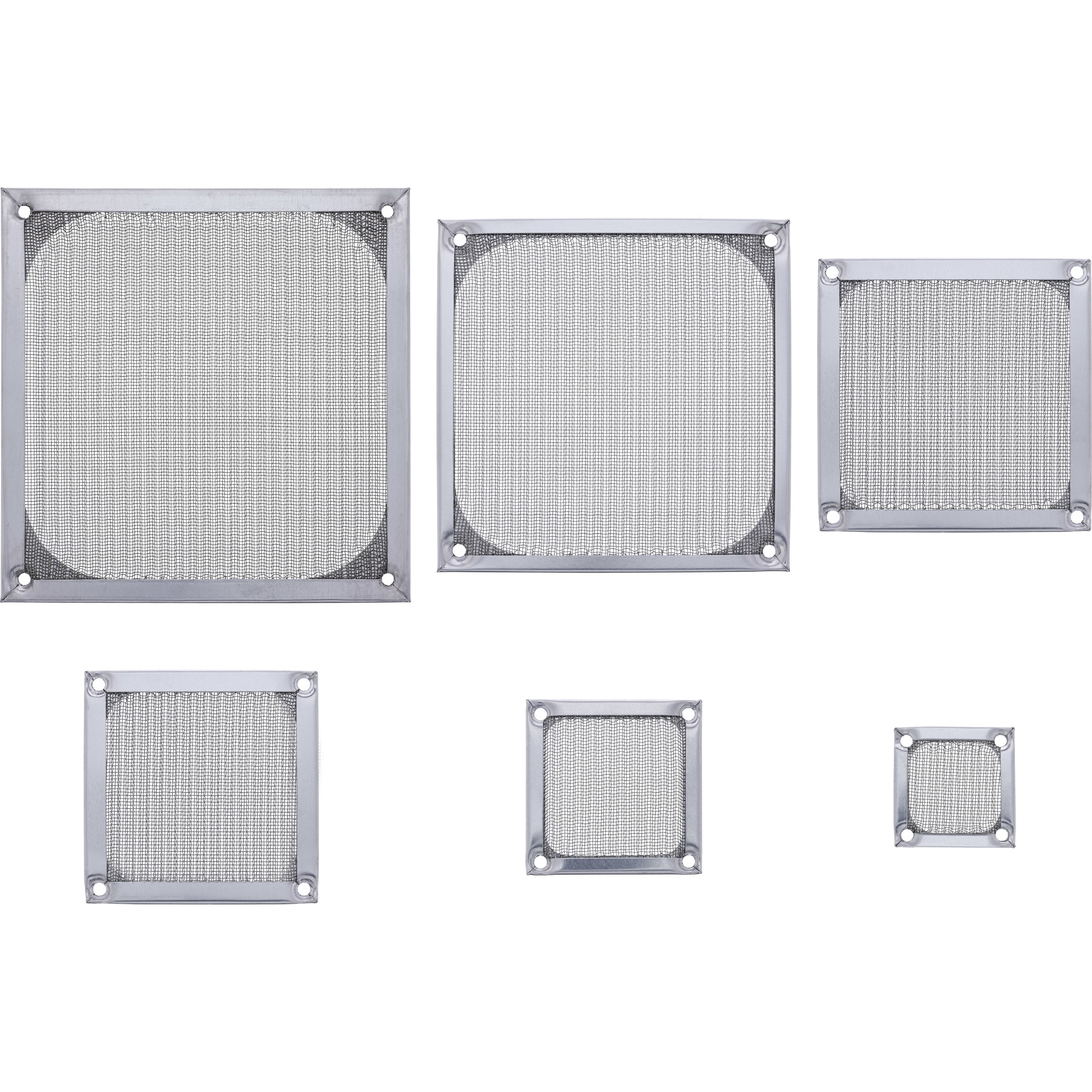 InLine Lüftergitter - Aluminium Filter - 92x92mm