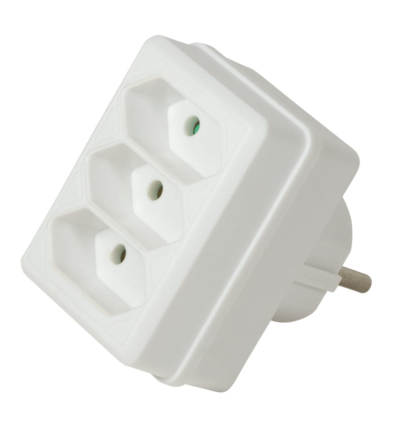LogiLink Steckdosenleiste - Wechselstrom 250 V - 1700 Watt - Eingabe, Eingang CEE 7/4 - Ausgangsanschlüsse: 3 (Eurostecker)