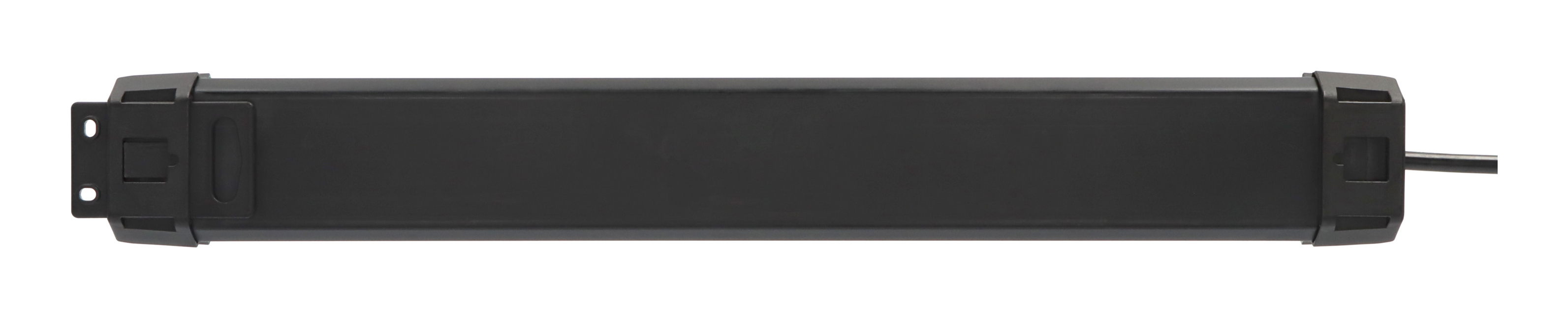 Brennenstuhl 1951160611, 1,8 m, Schwarz, Schwarz, Deutschland, 6 AC-Ausgänge, 16 A