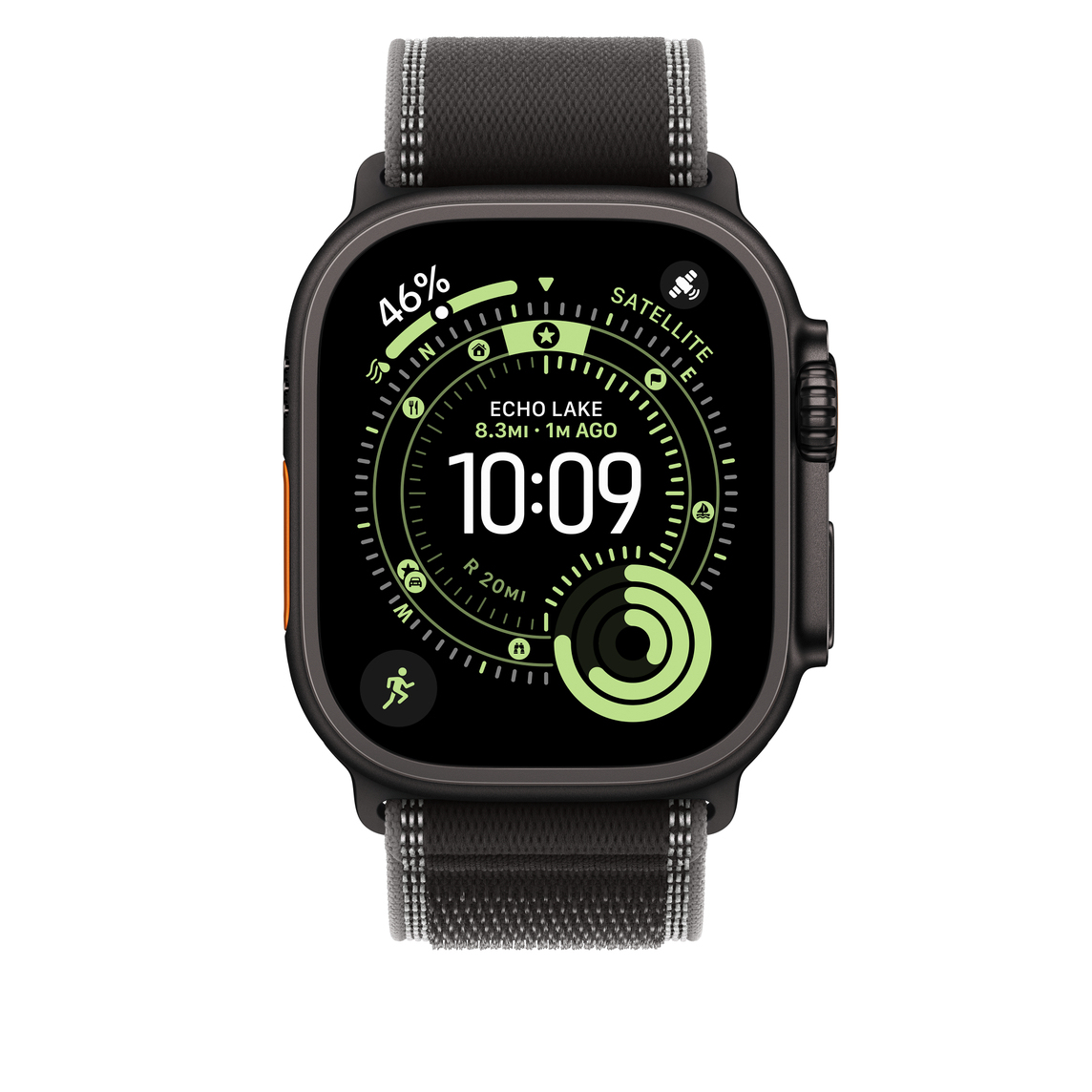 Apple Loop für Smartwatch - 49 mm, schwarze