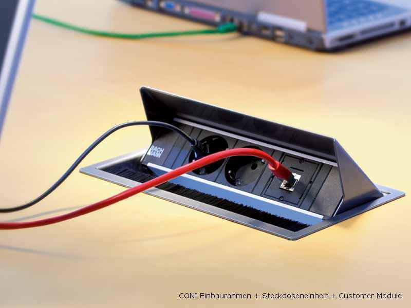 Bachmann CONI short - Steckdosenleiste für bündige
