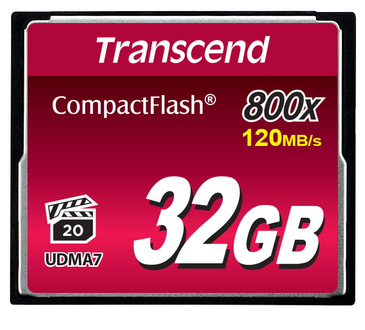 Transcend Flash-Speicherkarte - 32 GB - 800x