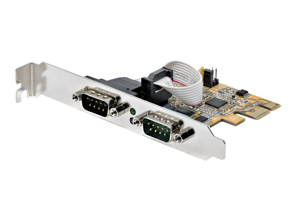 StarTech.com Startech 2-Port PCI Express Serial Card, Dual Port PCIe to RS232 (DB9)