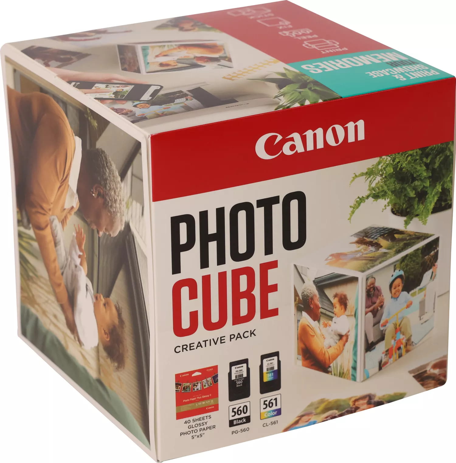Canon Photo Cube Creative Pack - 2er-Pack - Schwarz, Farbe (Cyan, Magenta, Gelb) Canon Photo Cube Creative Pack - 2er-Pack - Schwarz, Farbe (Cyan, Magenta, Gelb)