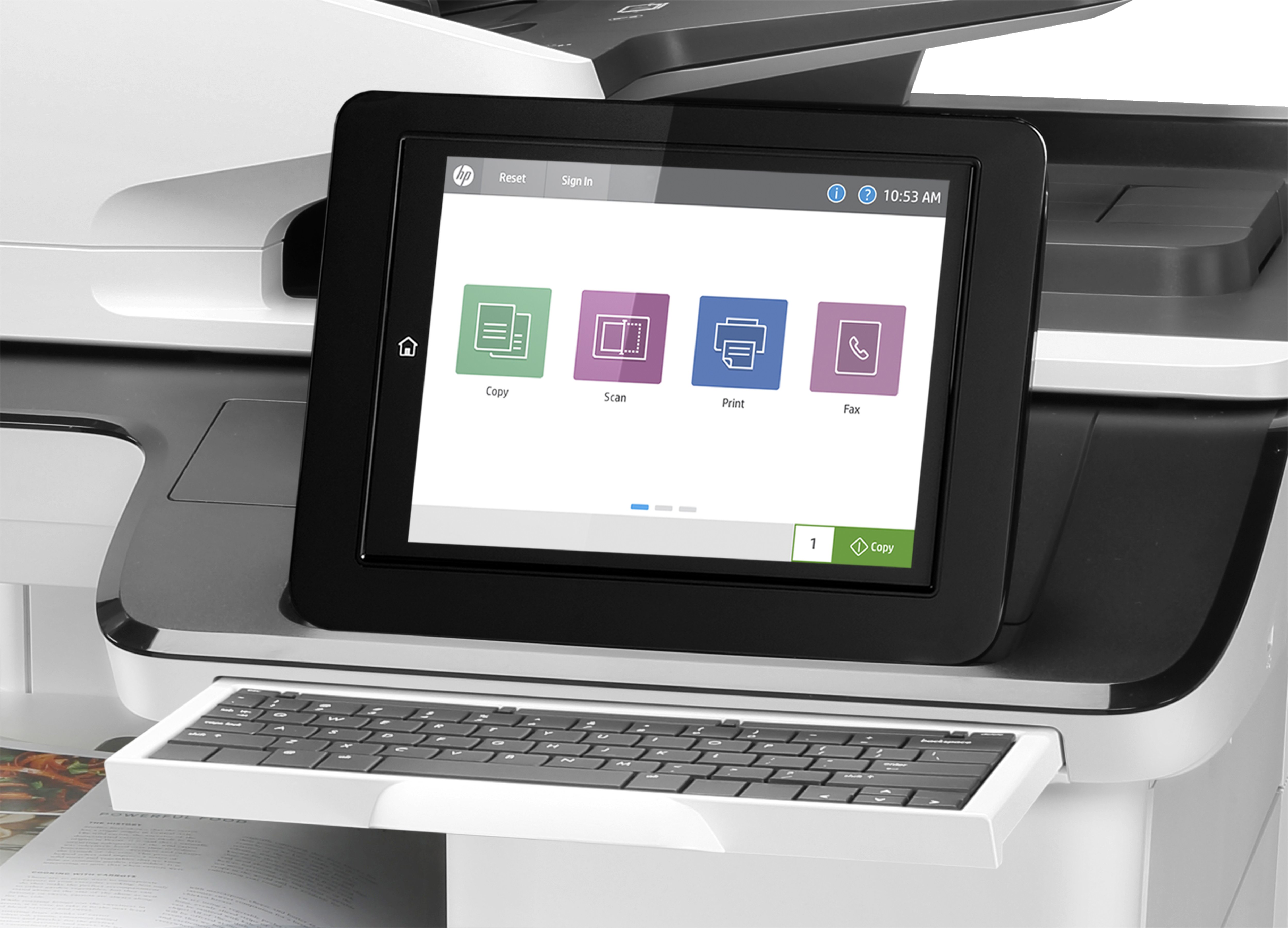 HP LaserJet Enterprise Flow MFP M776z - Multifunktionsdrucker - Farbe - Laser - 297 x 864 mm (Original)