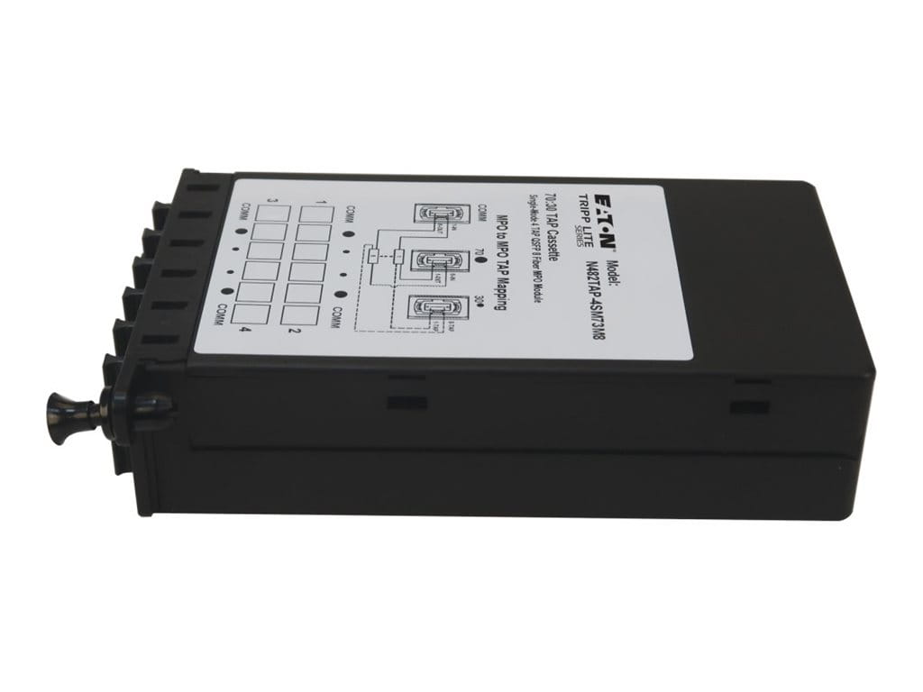Tripp Eaton Tripp Lite Series Fiber TAP Cassette - Singlemode, 8-Fiber MPO to MPO, 4 Monitoring Ports, 70/30 Split