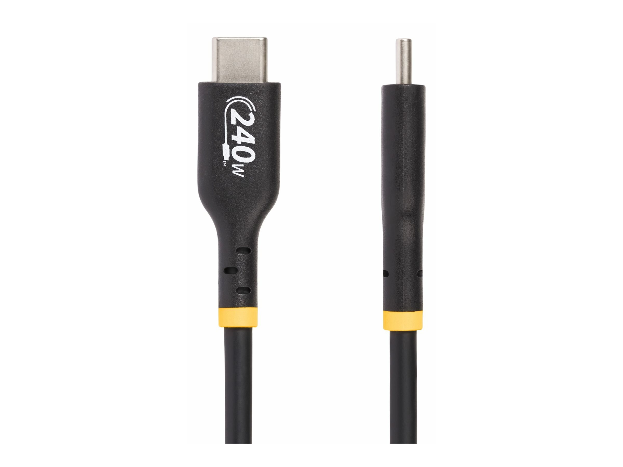 StarTech.com 6ft USB-C Charging Cable, USB-IF Certified USB C Cable, 240W PD EPR, USB 2.0 Type-C Laptop Charger Cord, TPE Jacket, M/M - USB-C Charge/Data Cable (USB2EPR6F)