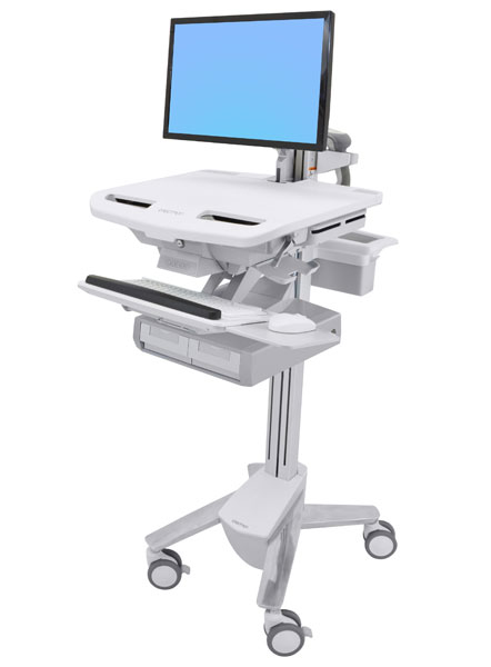Ergotron Cart with LCD Arm, 2 Drawers - Wagen - für LCD-Display / PC-Ausrüstung - Kunststoff, Aluminium, verzinker Stahl - Bildschirmgröße: bis zu 61 cm (bis zu 24 Zoll) Ergotron Cart with LCD Arm, 2 Drawers - Wagen - für LCD-Display / PC-Ausrüstung - Kunststoff, Aluminium, verzinker Stahl - Bildschirmgröße: bis zu 61 cm (bis zu 24 Zoll)