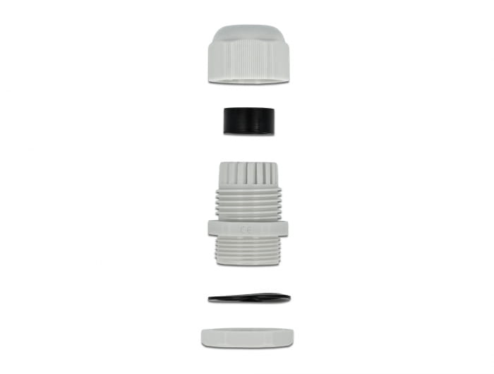 Delock PG7 - Kabelverschraubung - Grau (Packung