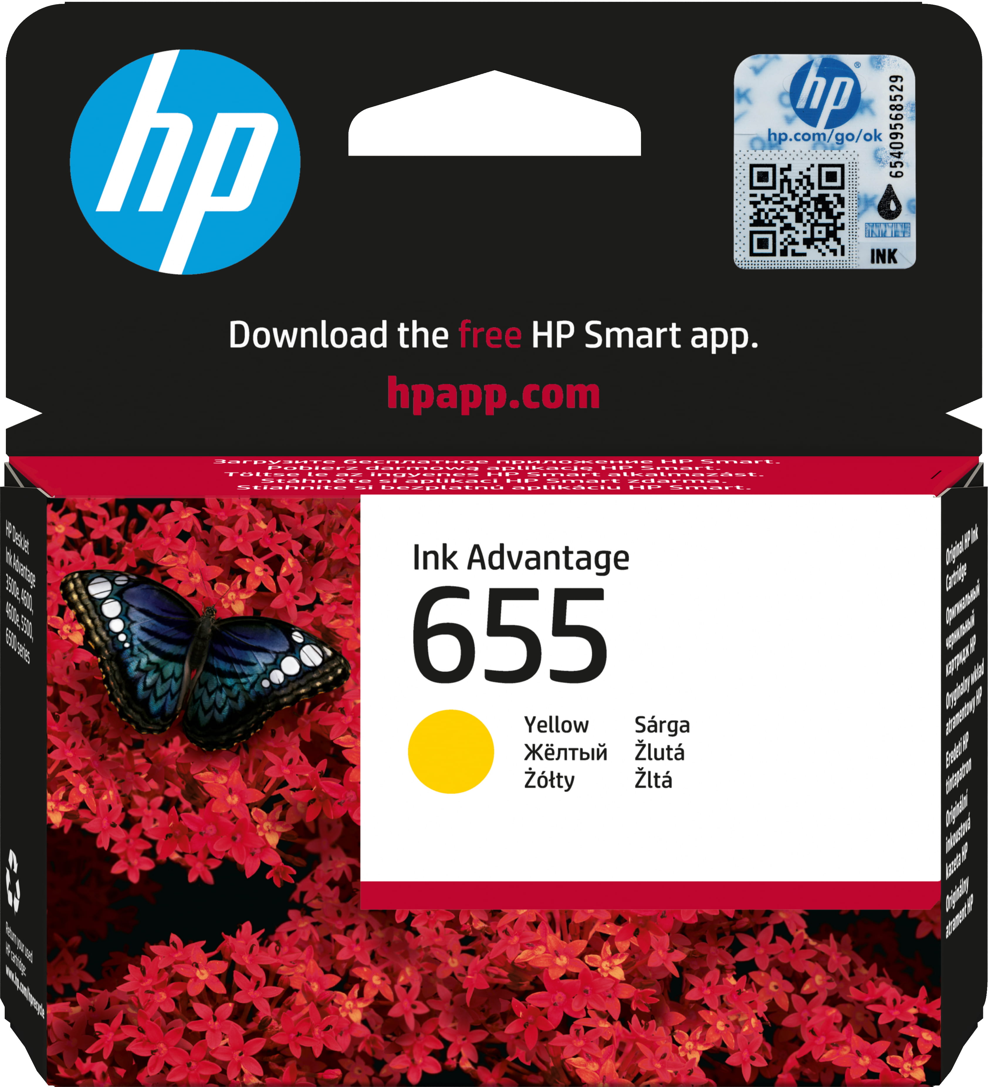HP 655 - Gelb - original - Tintenpatrone - für