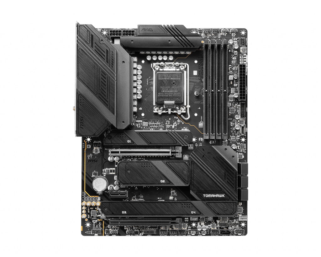MSI MAG Z790 Tomahawk WIFI - Motherboard - ATX - LGA1700 Sockel - Z790 Chipsatz - USB-C 3.2 Gen 2x2, USB 3.2 Gen 2, USB 3.2 Gen 1, USB-C 3.2 Gen2 - 2.5 Gigabit LAN, Wi-Fi 6E, Bluetooth - Onboard-Grafik (CPU erforderlich)